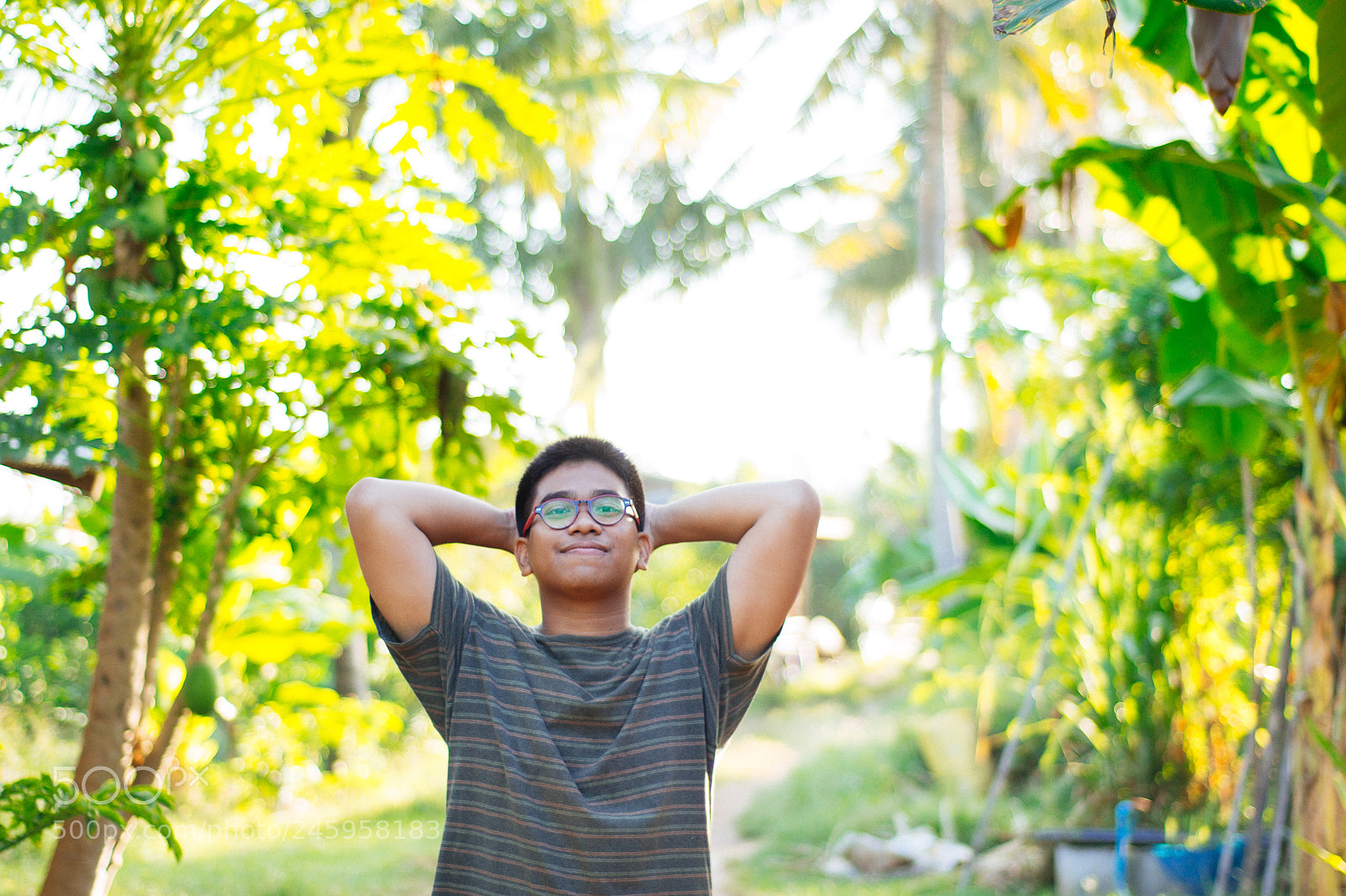 Nikon D3100 sample photo. Famer guy smile widely photography