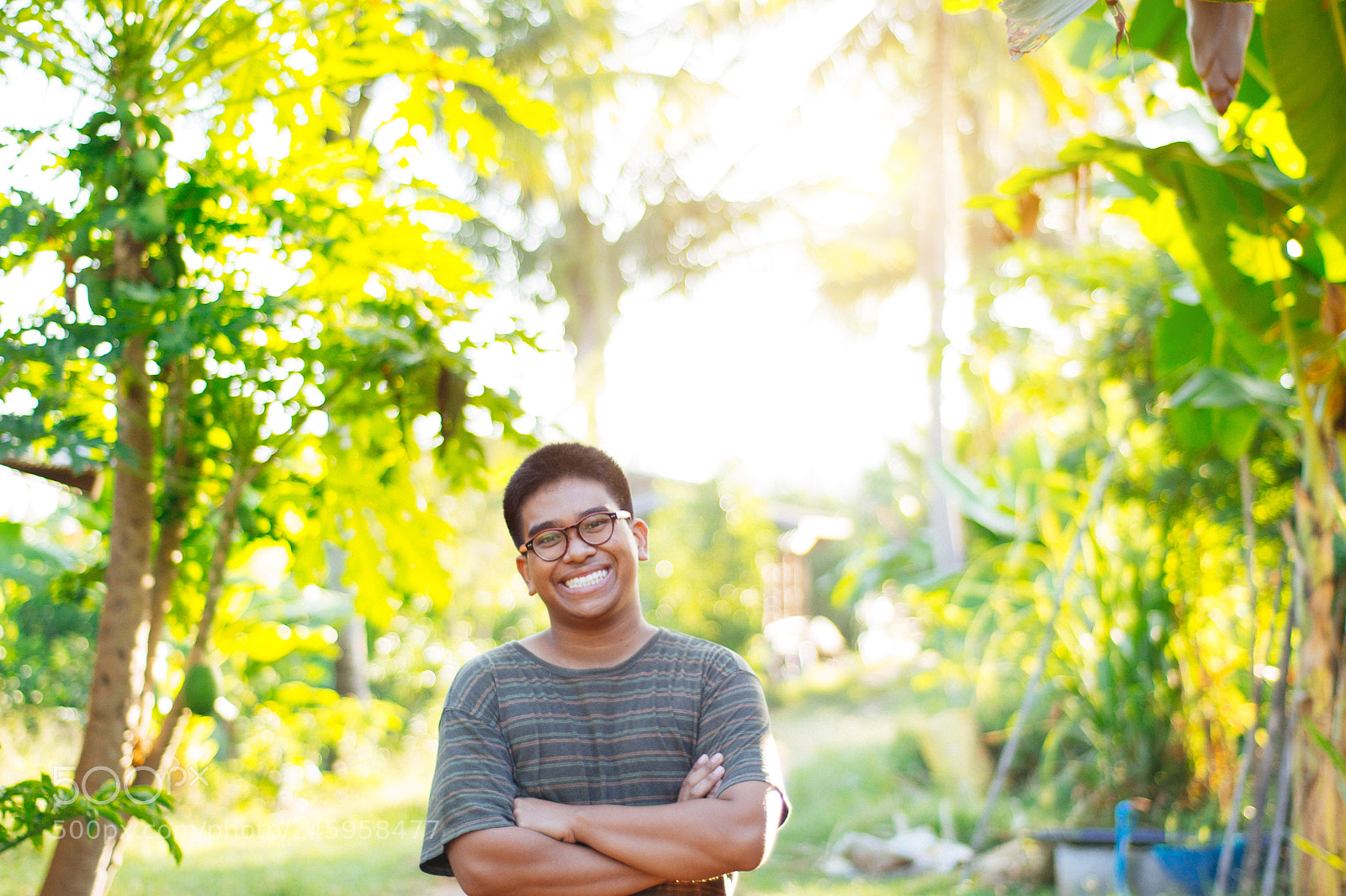 Nikon D3100 sample photo. Famer guy smile widely photography