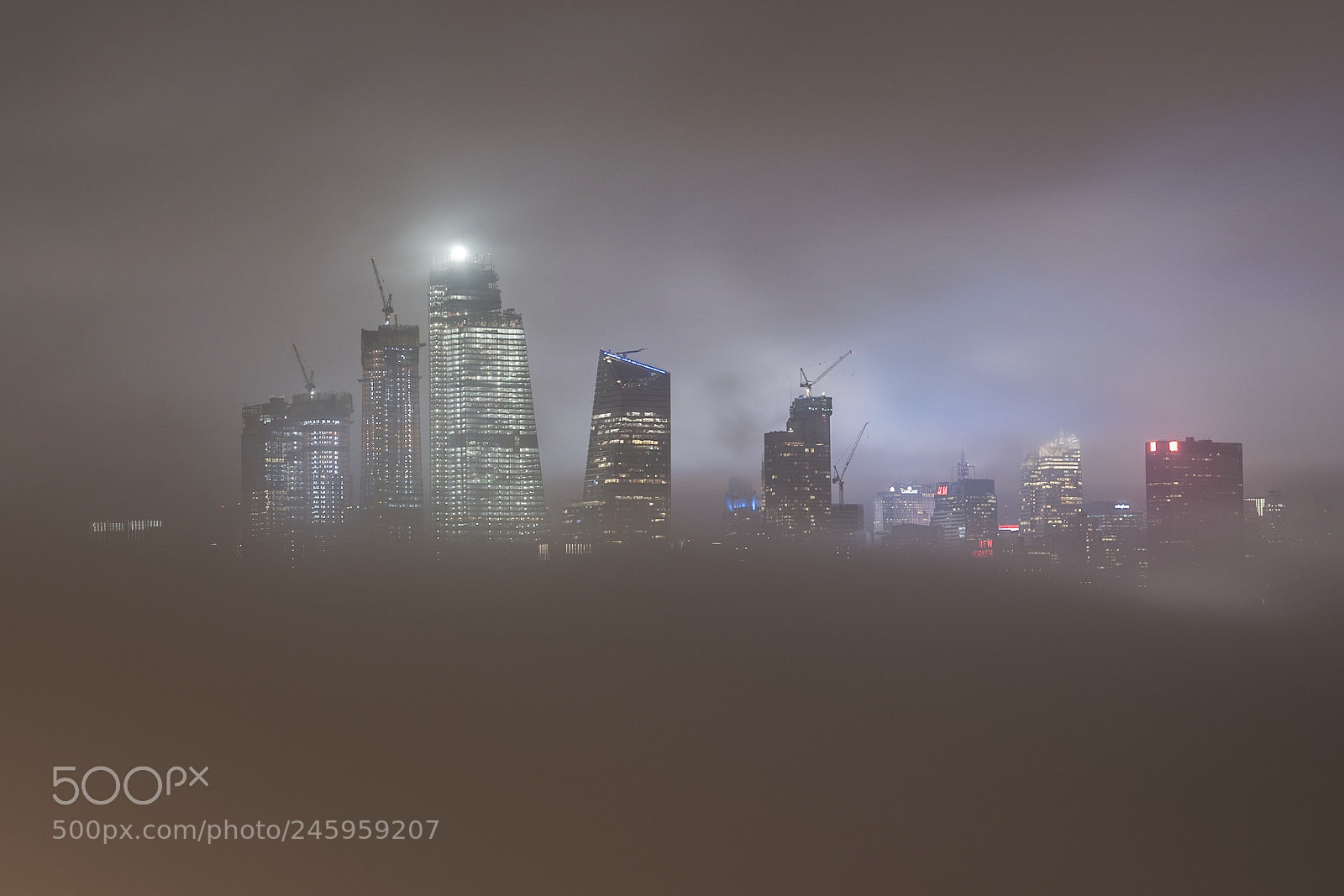 Nikon D810 sample photo. New york city fog photography