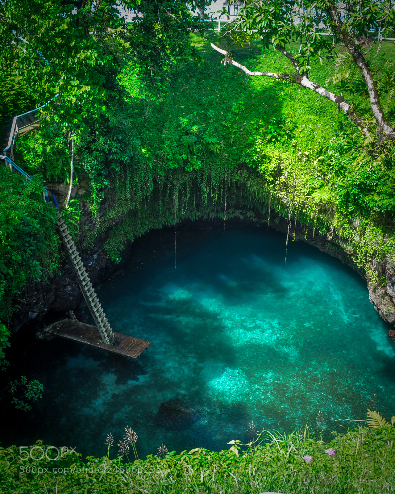 Nikon D5000 sample photo. Earth hole samoa photography