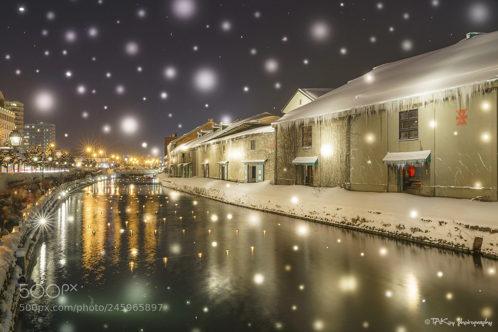 Sony a7R II sample photo. Snow canal photography
