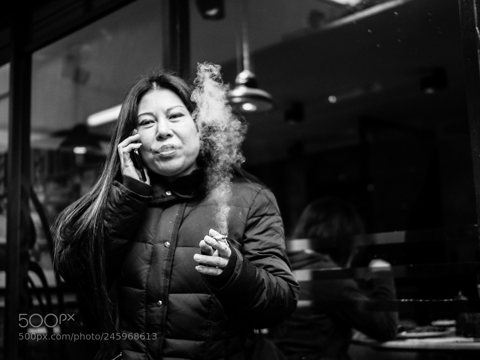 Olympus OM-D E-M1 Mark II sample photo. Smoker photography