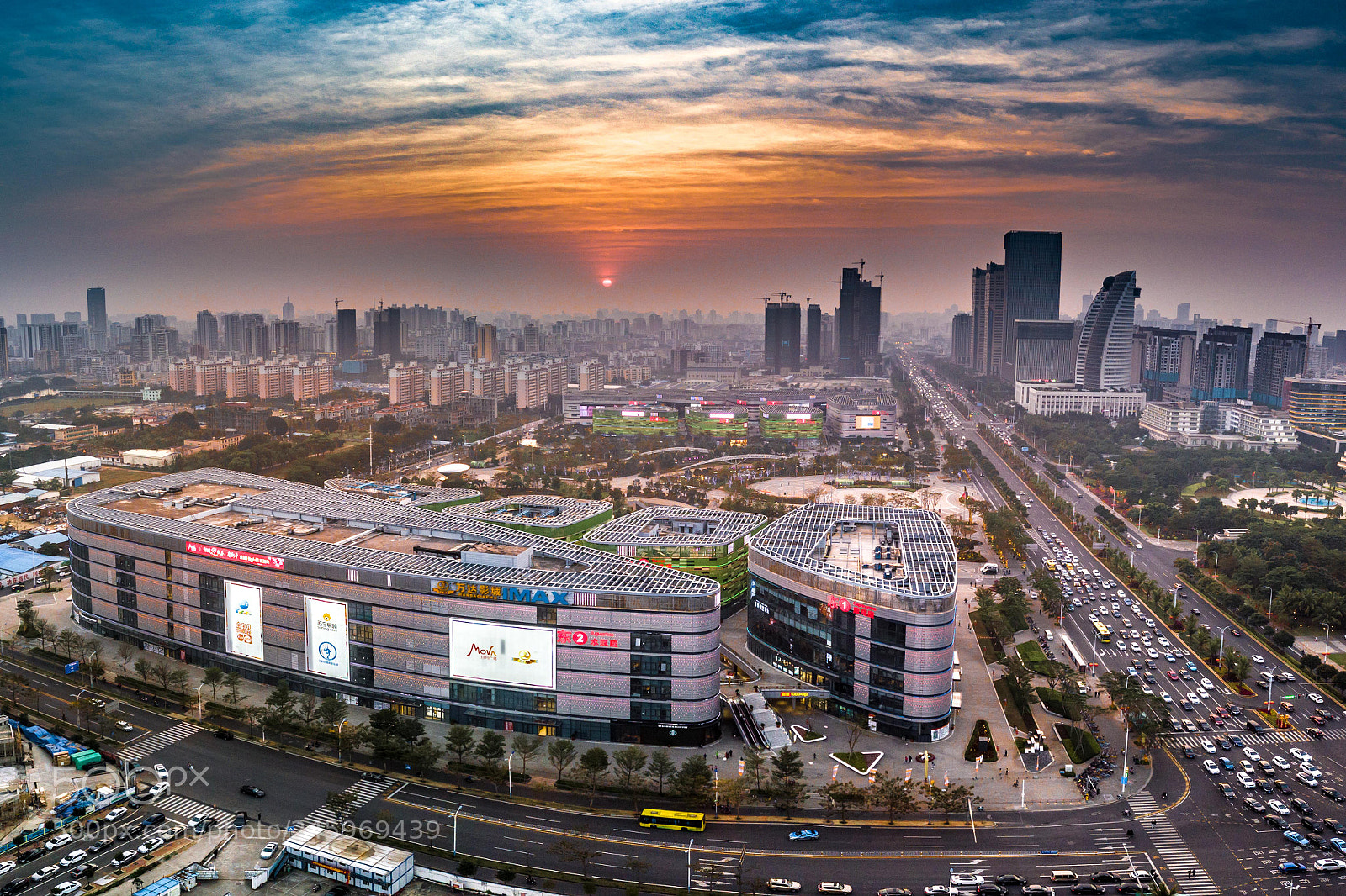 DJI FC220 sample photo. Haikou cbd photography