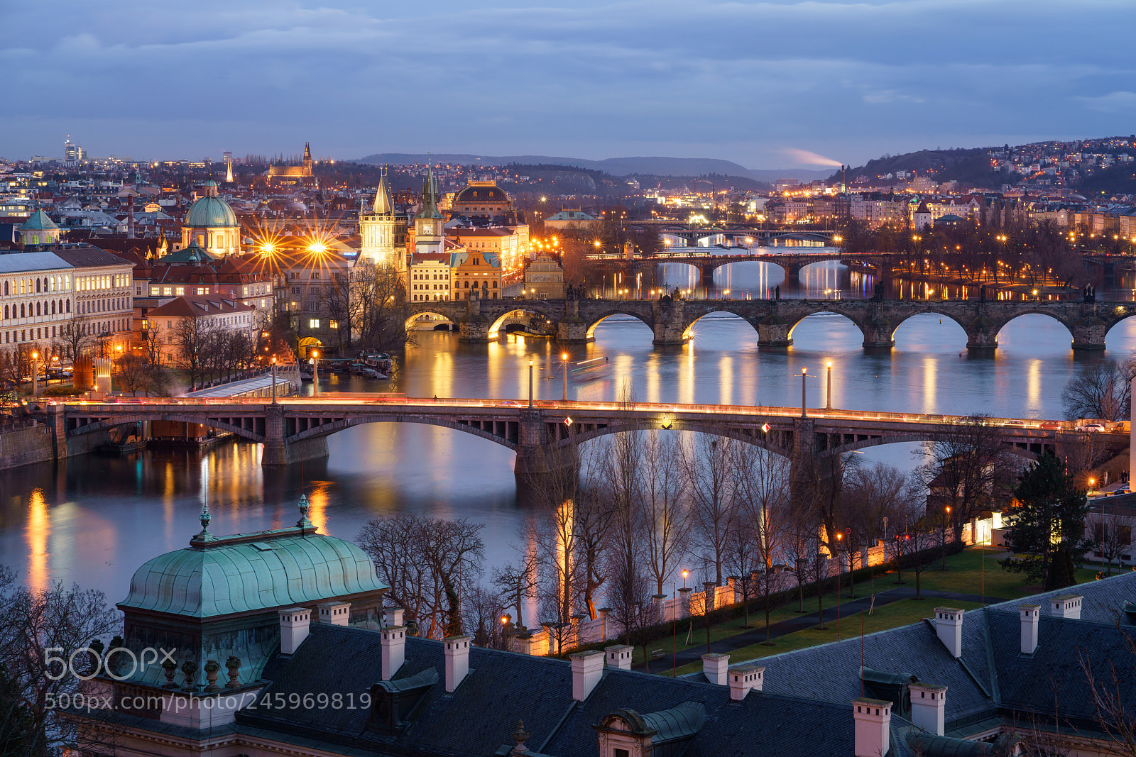 Sony a7R II sample photo. Bridges over vltava photography