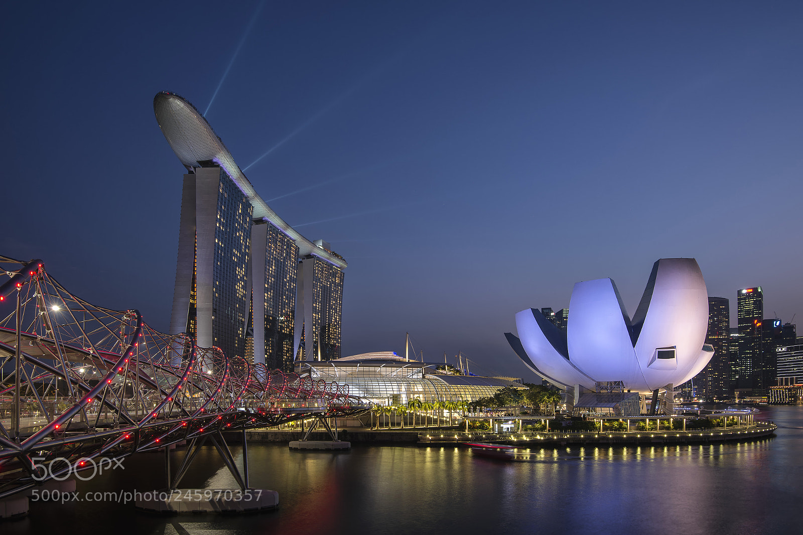Nikon D610 sample photo. Marina bay sands and photography