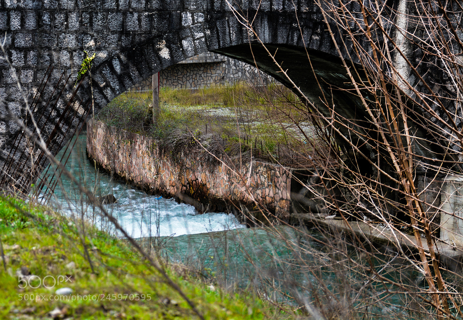 Nikon D7100 sample photo. Old bridge curve photography