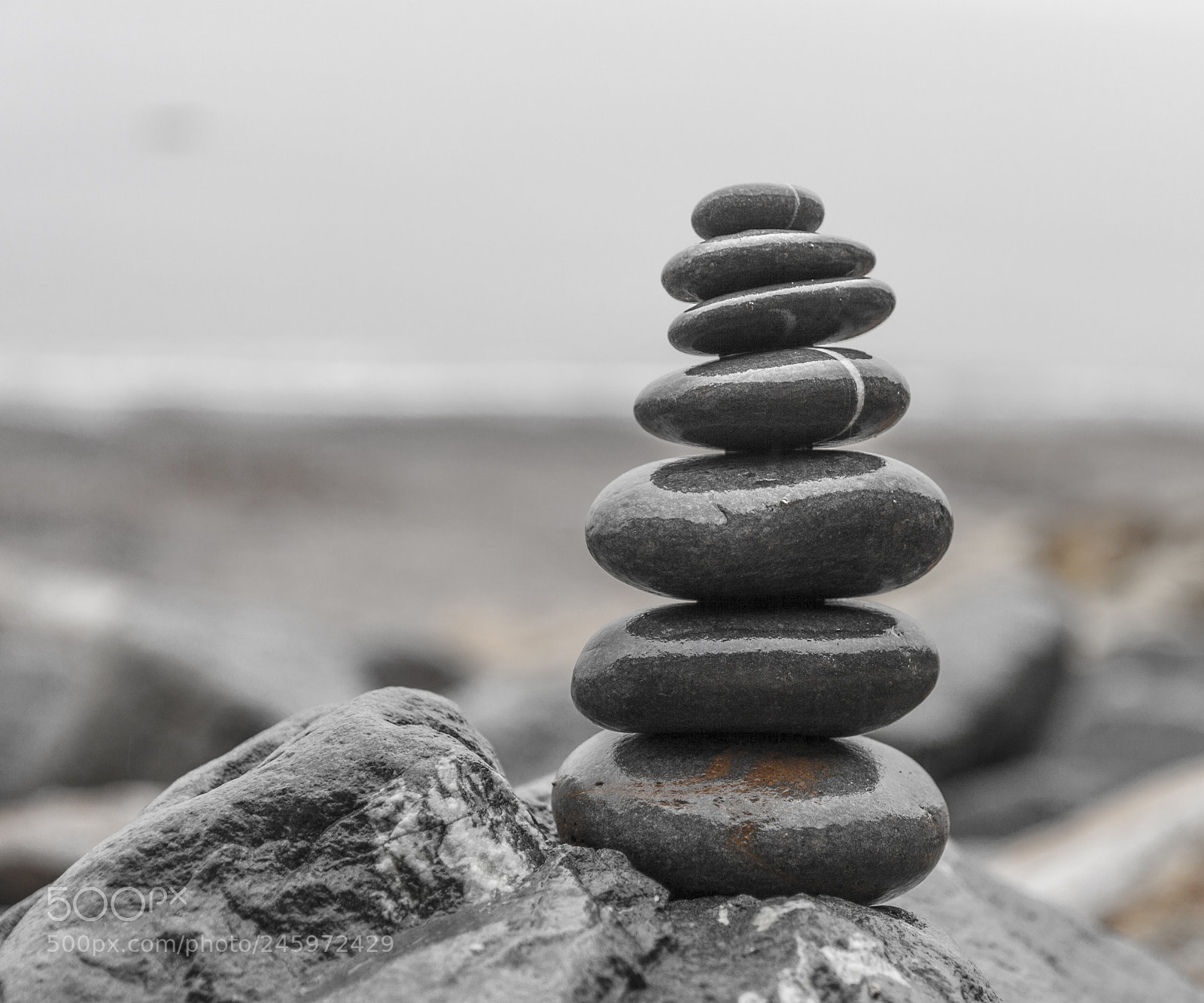 Canon EOS 50D sample photo. Pebbles tower - zen photography