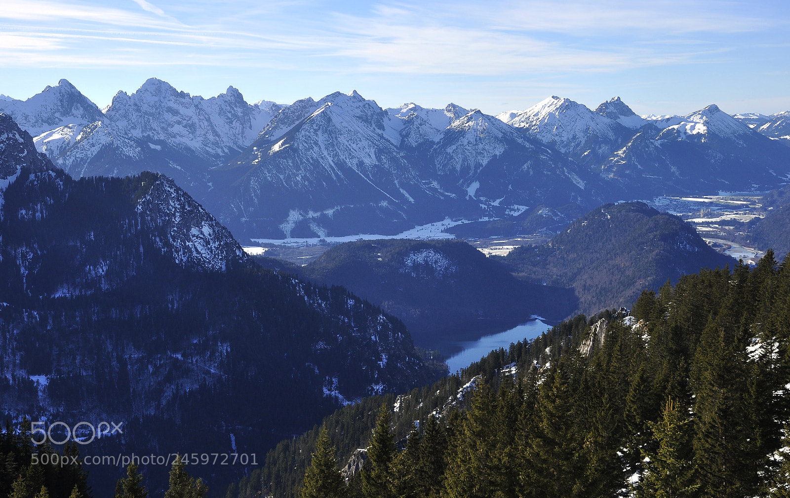 Nikon D90 sample photo. Winter alps photography