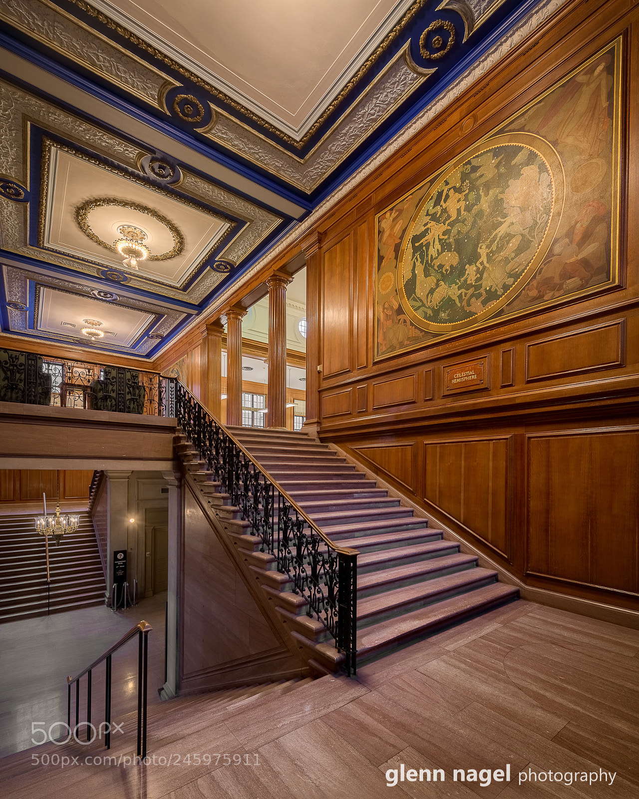 Nikon D850 sample photo. Main library staircase photography