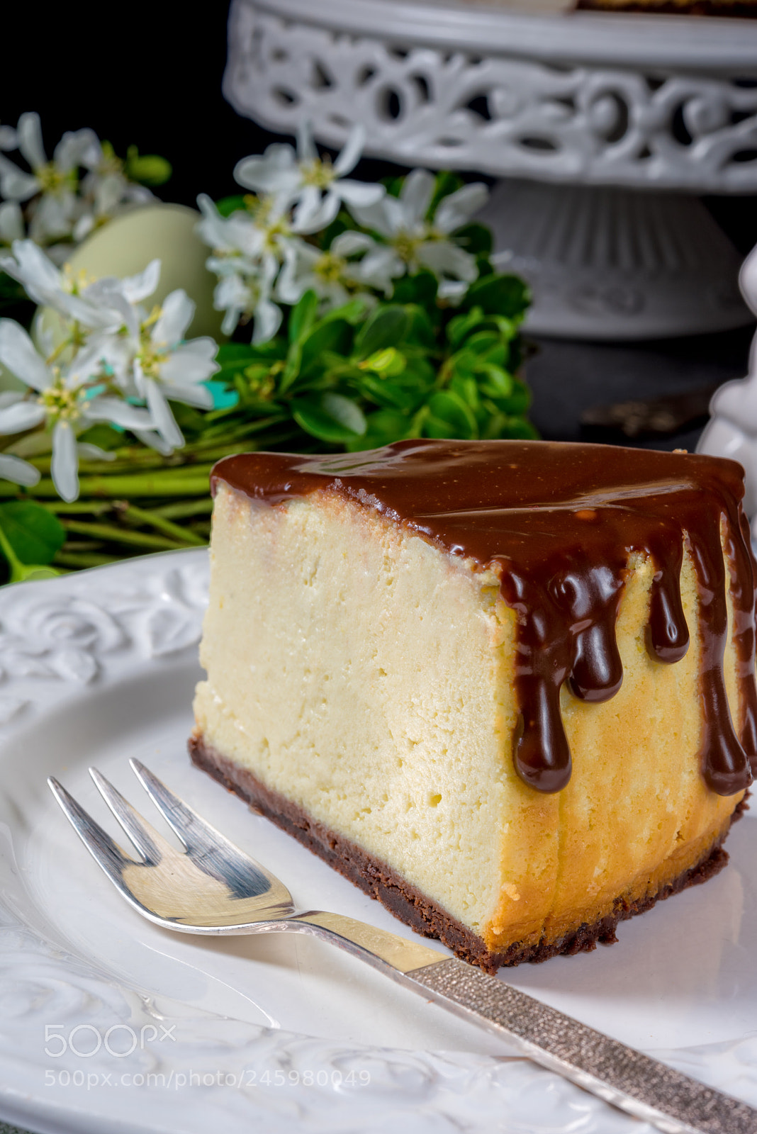 Nikon D810 sample photo. Spring cheese cake with photography
