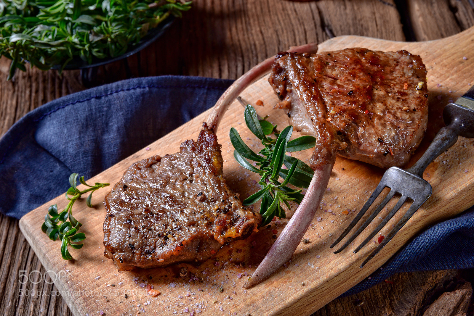 Nikon D810 sample photo. Grilled lamb chops an photography