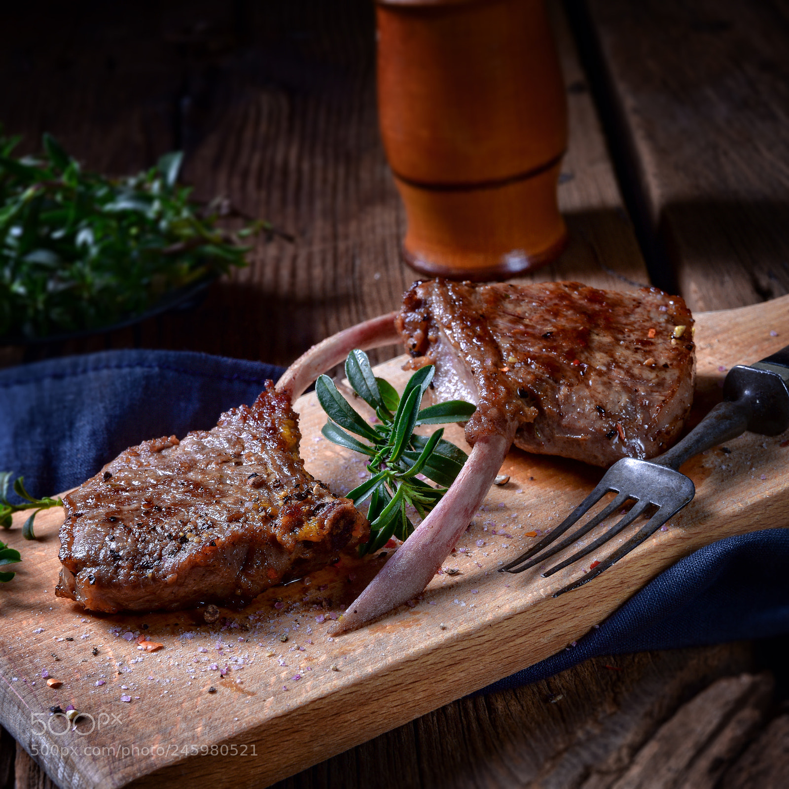 Nikon D810 sample photo. Grilled lamb chops an photography