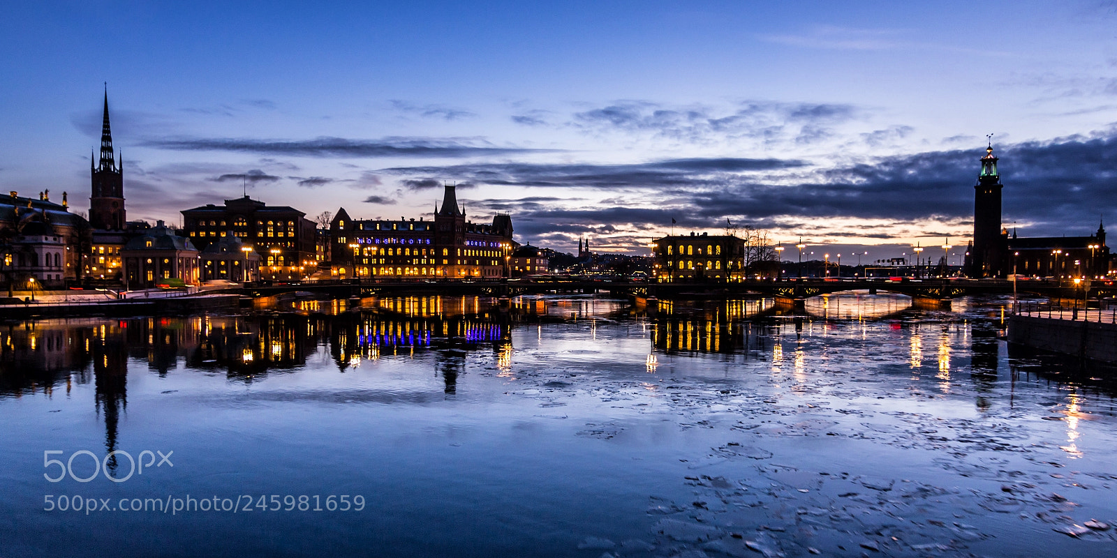 Canon EOS 700D (EOS Rebel T5i / EOS Kiss X7i) sample photo. Stockholm twilight photography