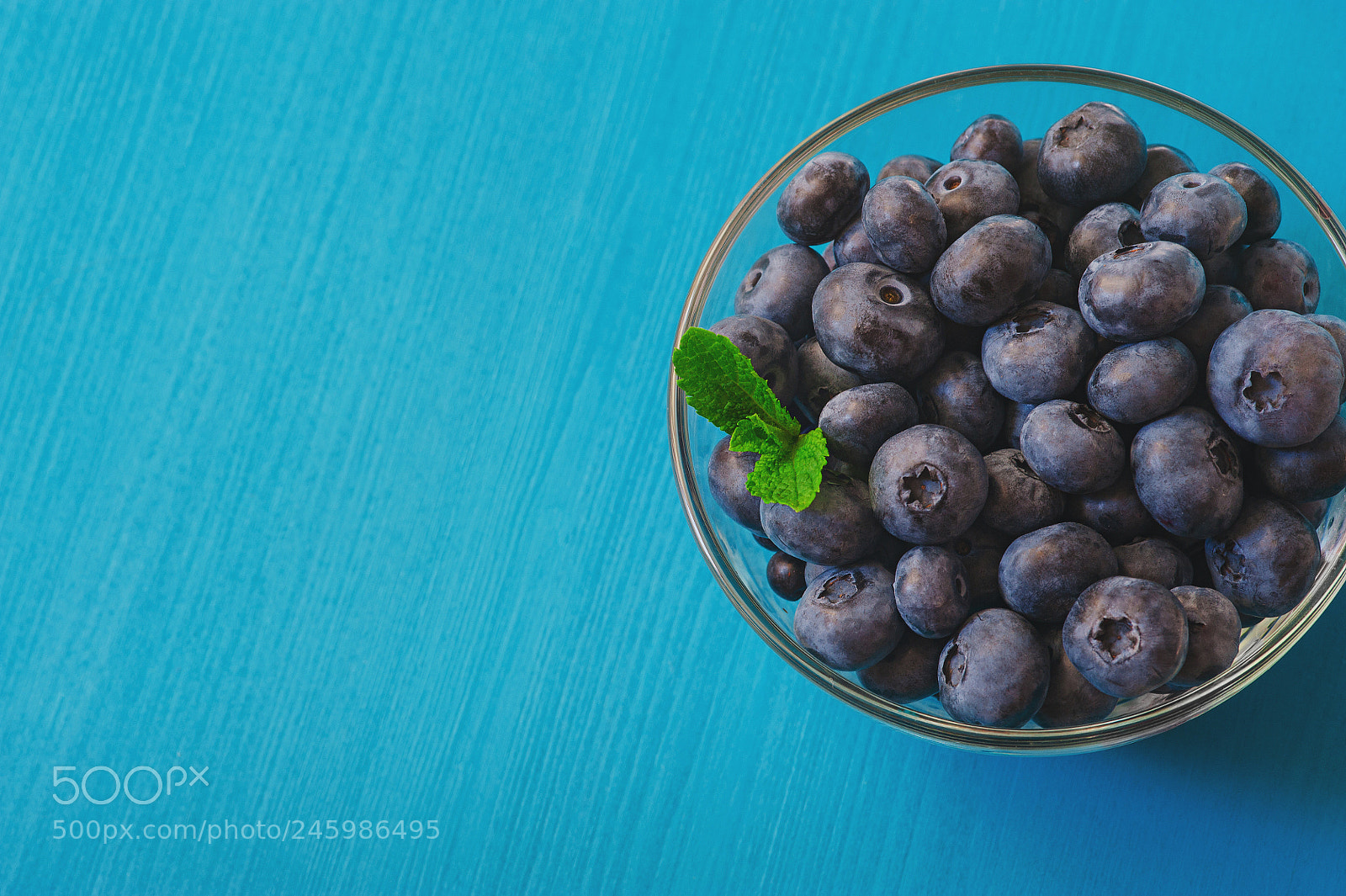 Nikon D700 sample photo. Tasty blueberries with mint photography