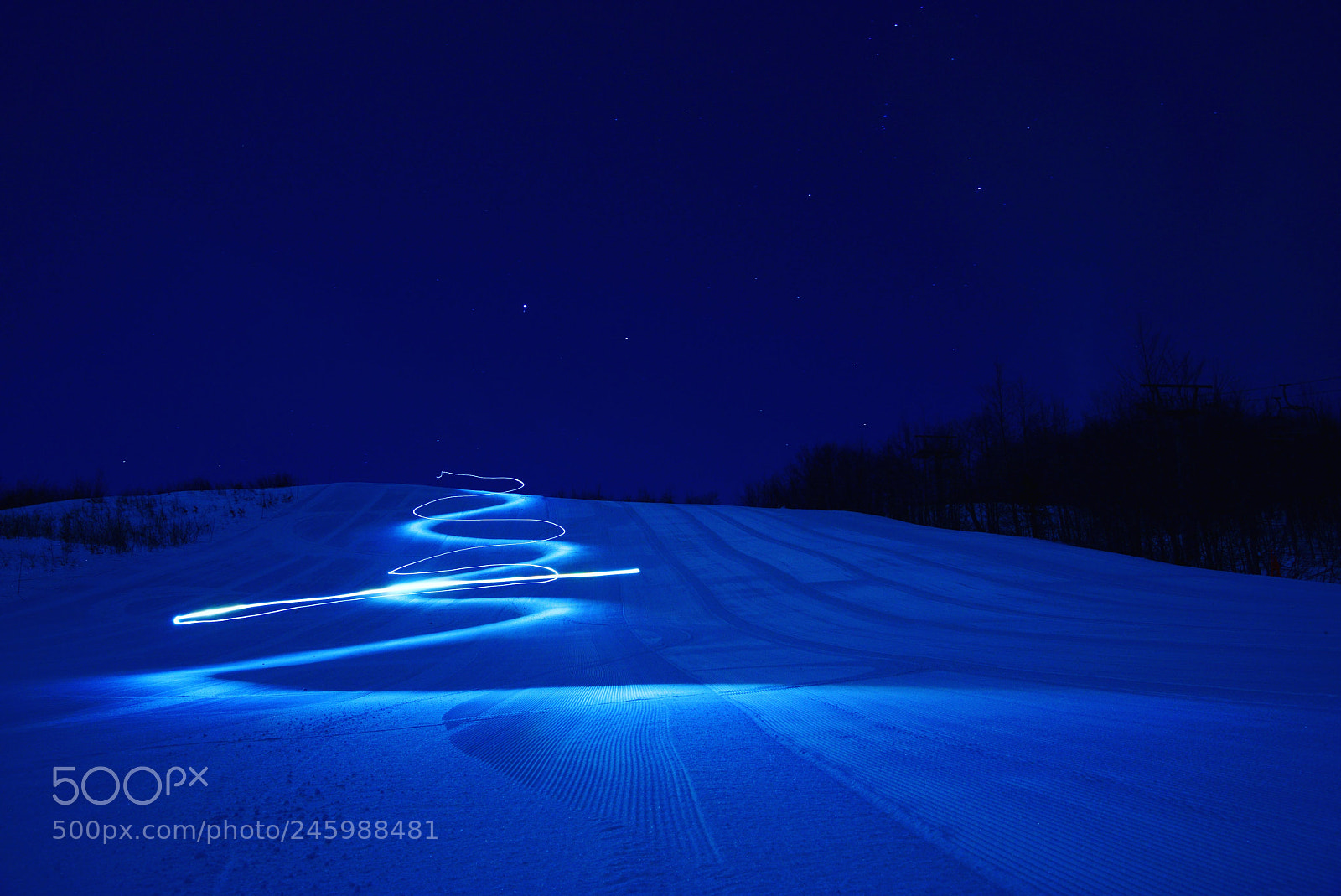 Nikon D800 sample photo. Snow in the night photography