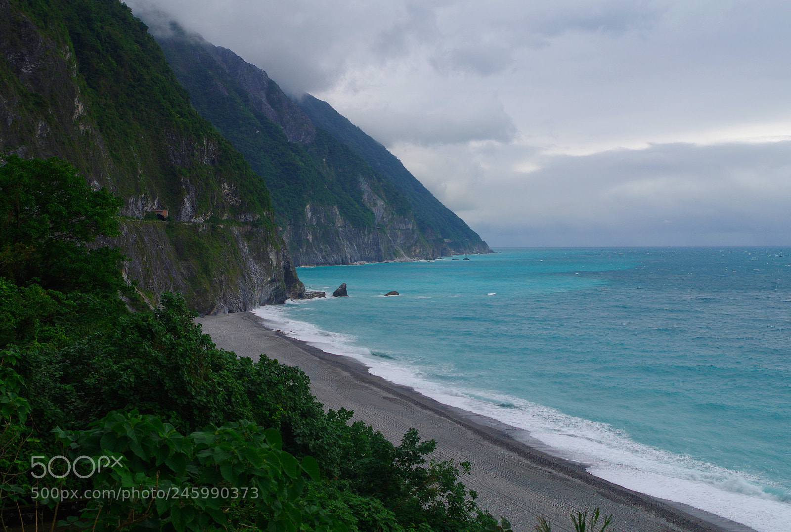 Pentax K-500 sample photo. Qingshui cliffs in taiwan photography