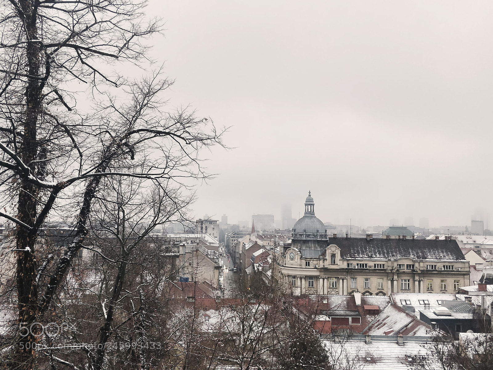 OnePlus 5 sample photo. Snowy zagreb photography