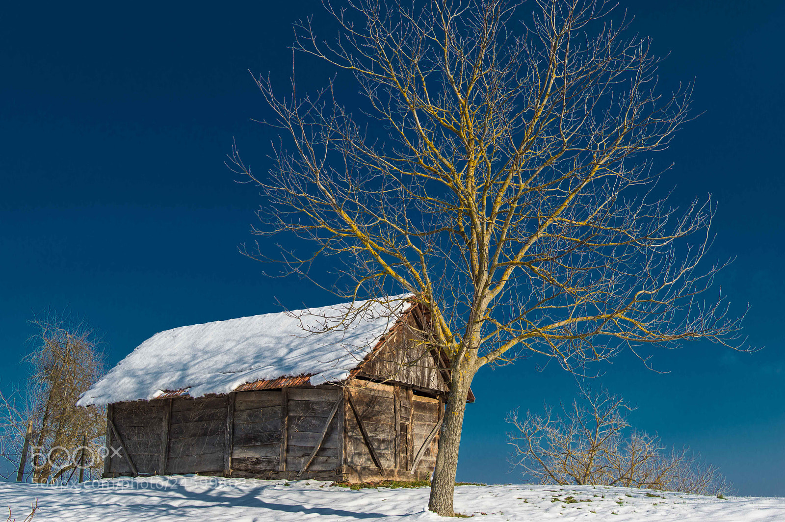Nikon D3200 sample photo. Winter roadblocks photography
