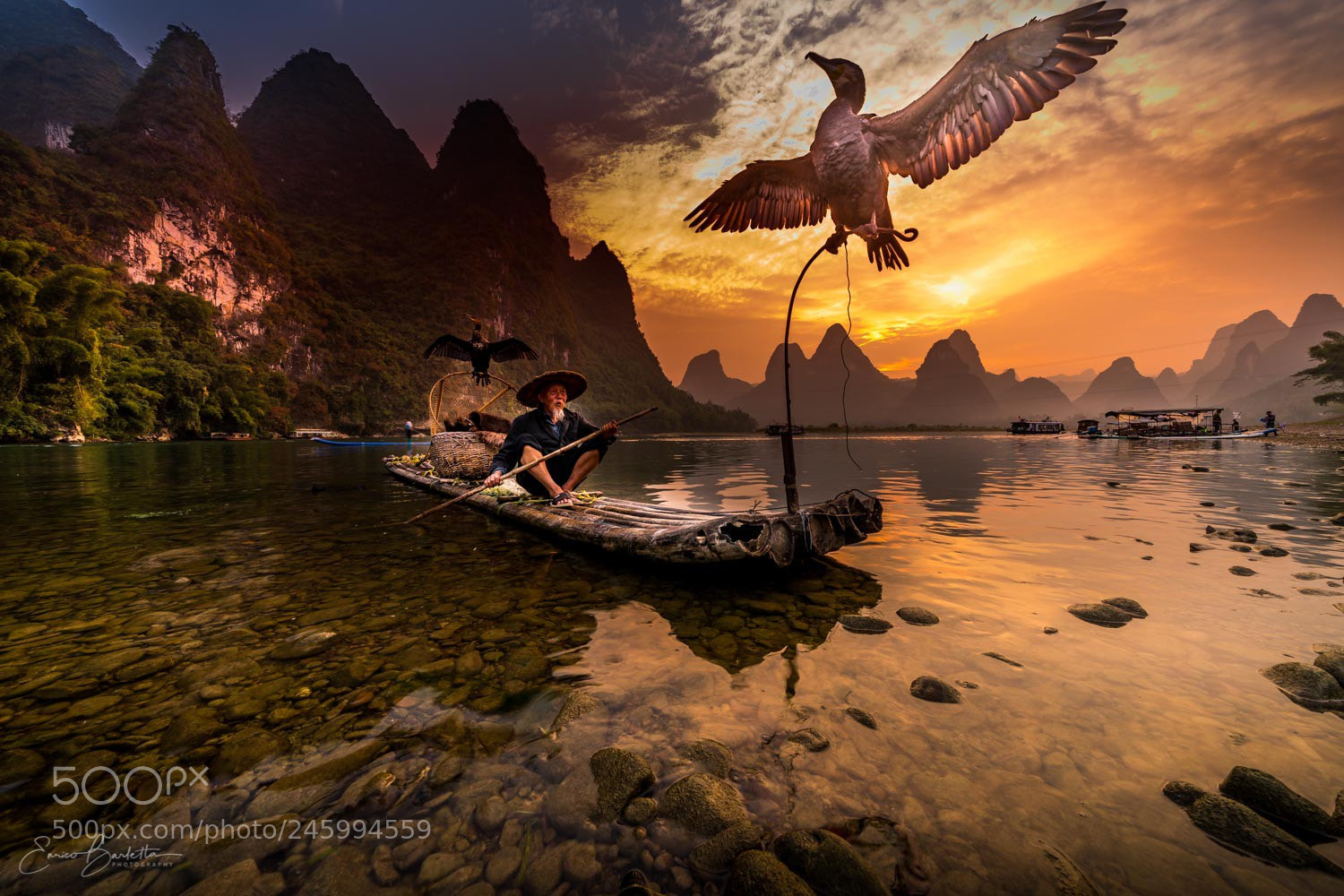 Sony a9 sample photo. Sunset time at xingping photography