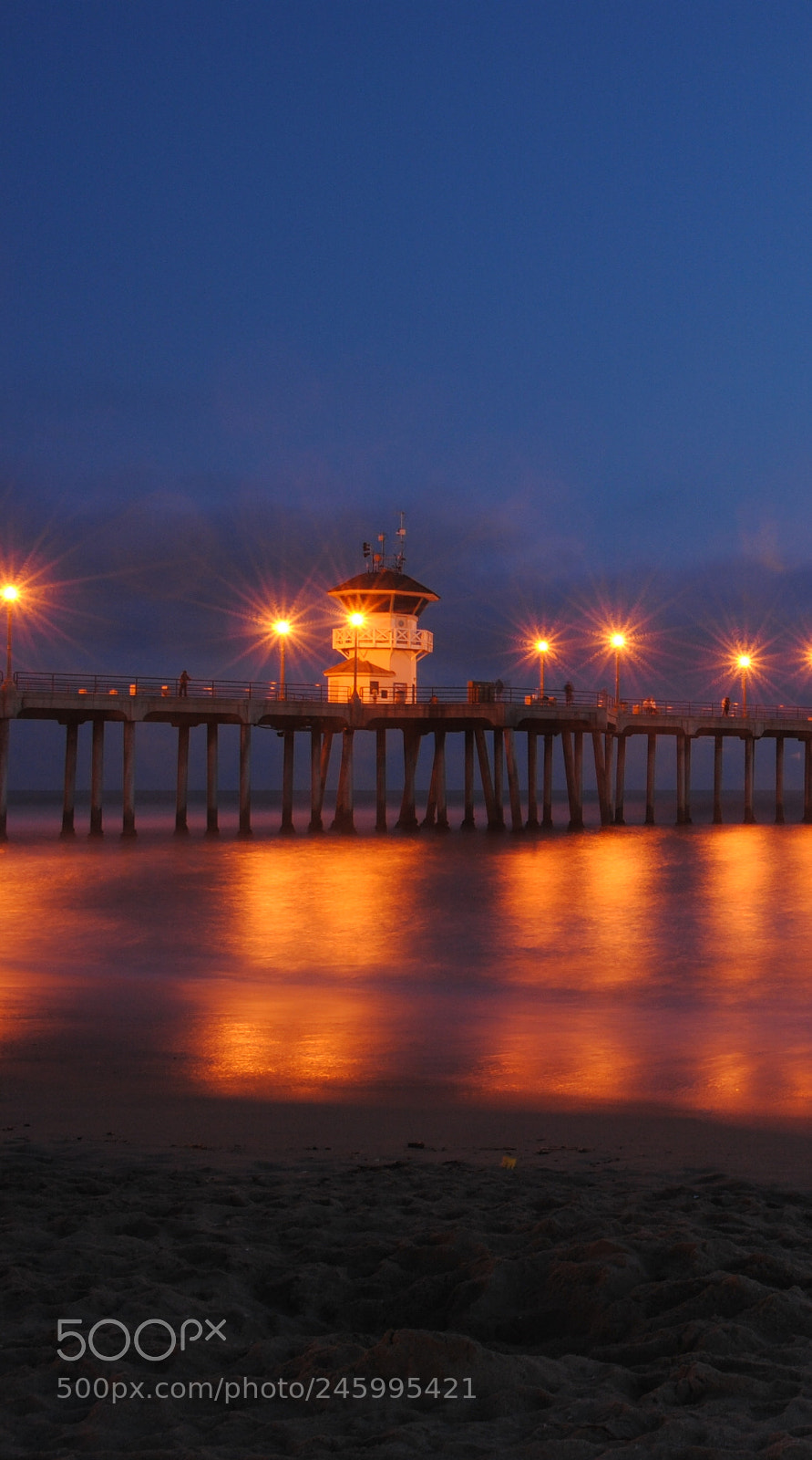 Nikon D3000 sample photo. Huntington beach pier photography