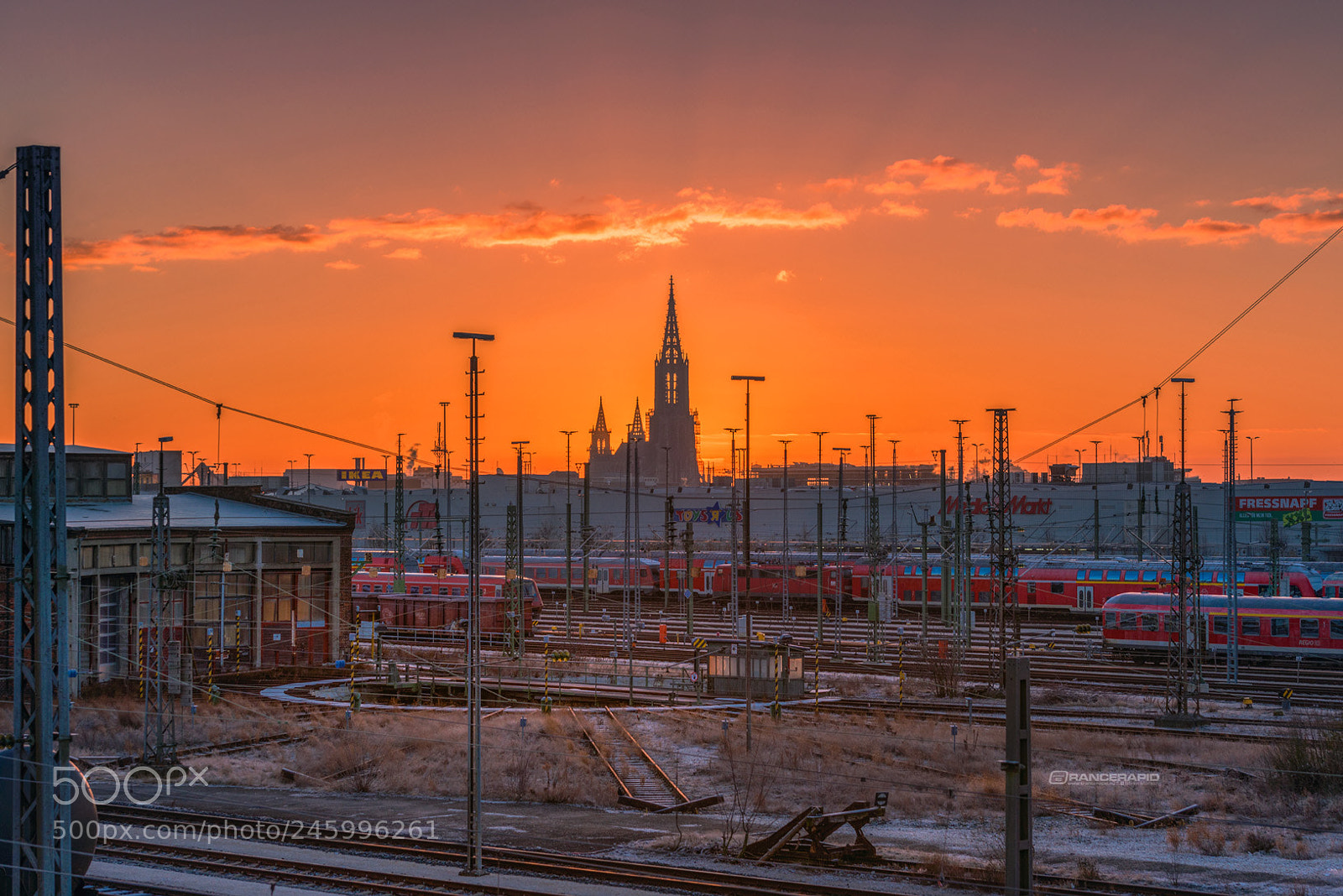 Nikon D800 sample photo. Sonnenaufgang ulm, germany photography