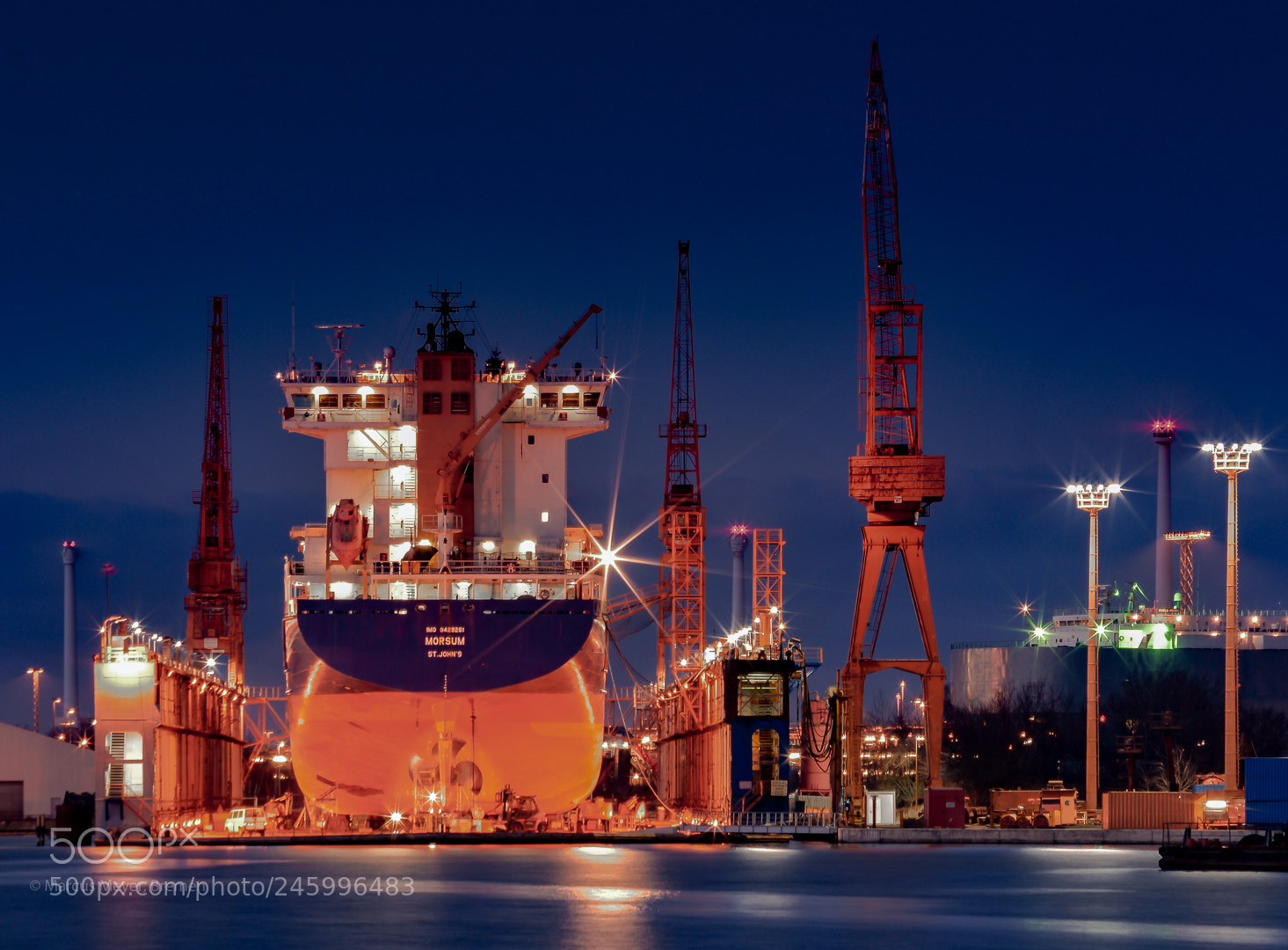 Nikon D7100 sample photo. Nachts im dock photography