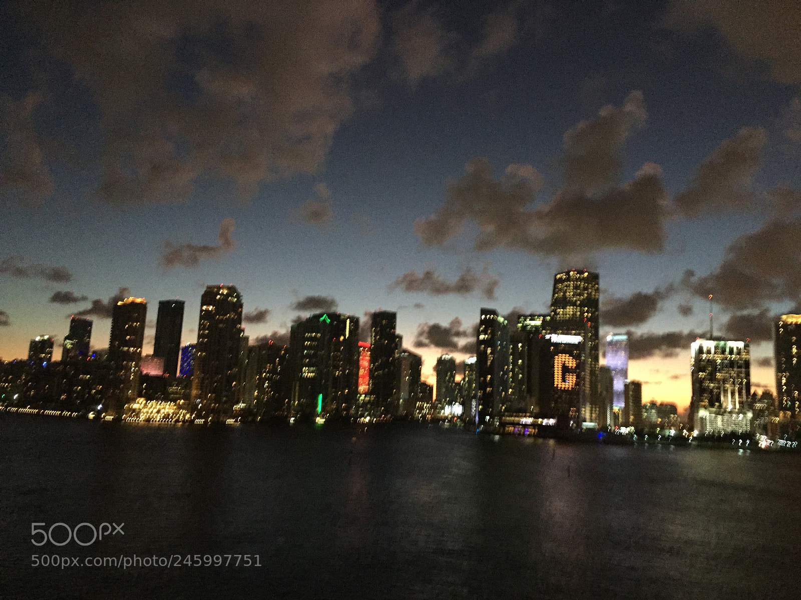 Apple iPhone 6 Plus sample photo. Miami from departing cruise photography