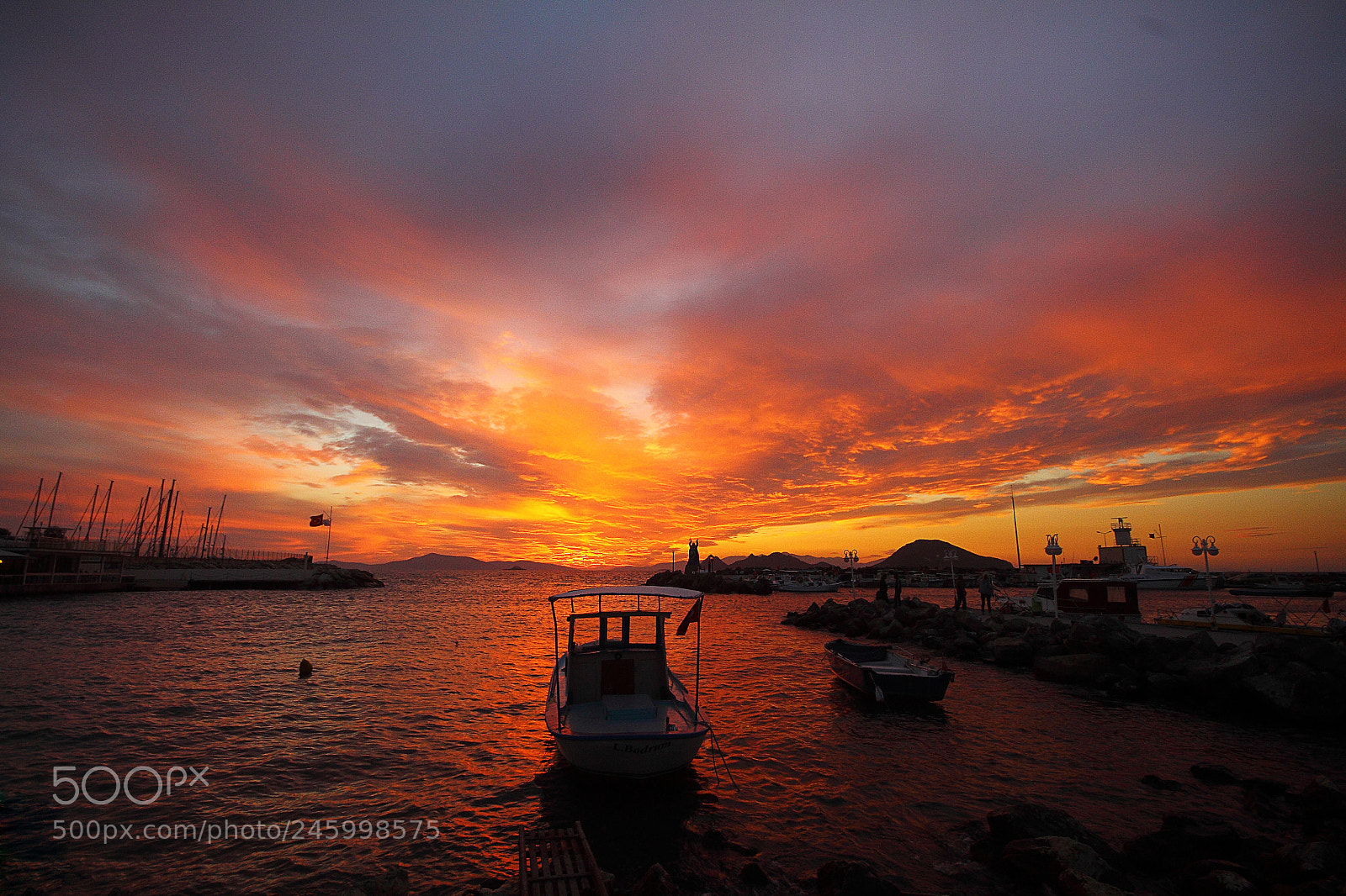 Canon EOS 500D (EOS Rebel T1i / EOS Kiss X3) sample photo. Turgutreis sunset photography