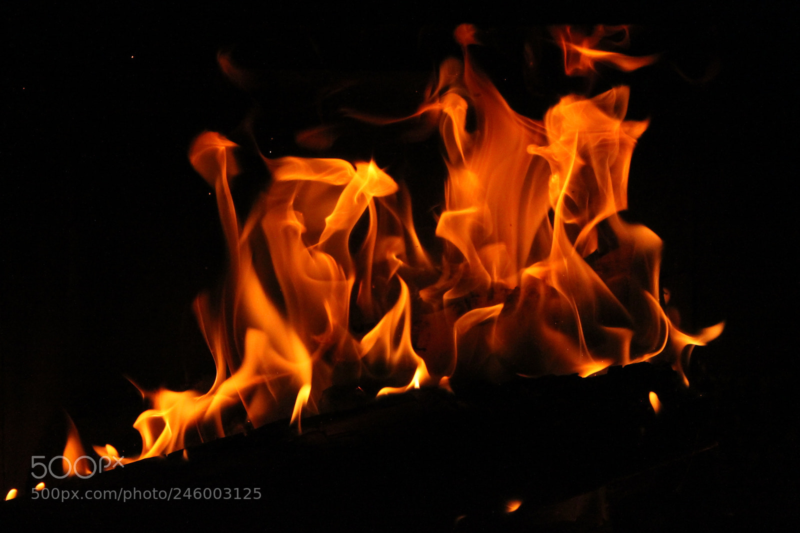 Canon EF-S 18-55mm F3.5-5.6 IS sample photo. Fire photography