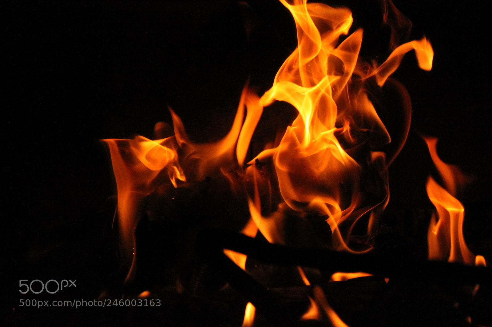 Canon EF-S 18-55mm F3.5-5.6 IS sample photo. Fire photography