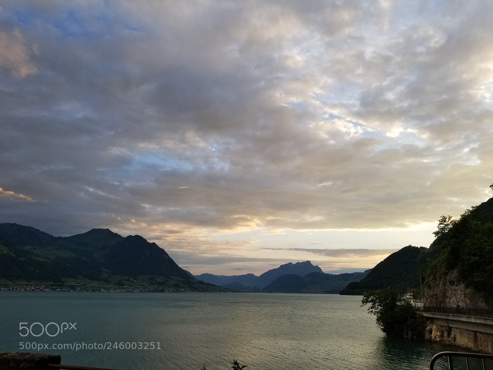 Samsung Galaxy S8 sample photo. Sunset in switzerland photography
