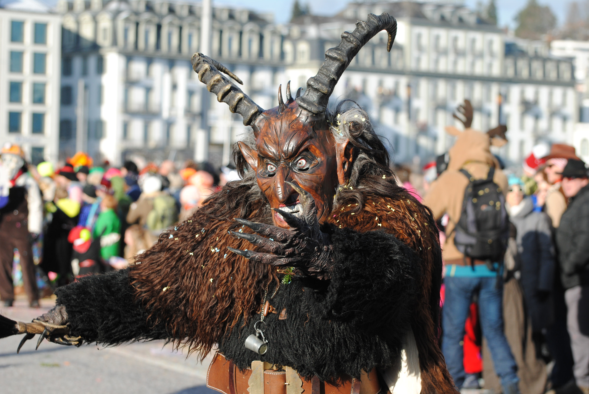 Nikon D3000 sample photo. Luzerner fasnacht. photography