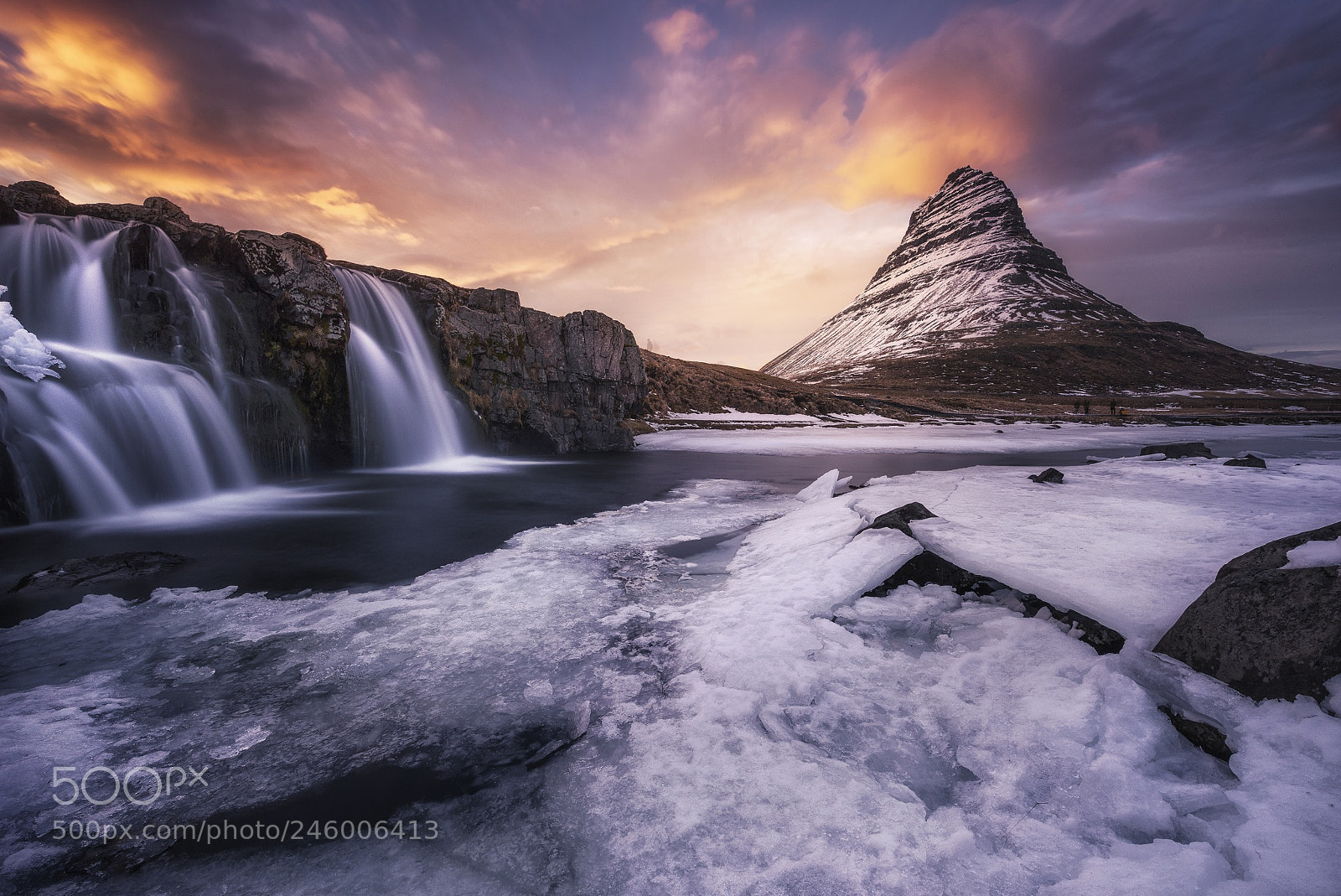 Nikon D810 sample photo. Kirkjufell sunset photography
