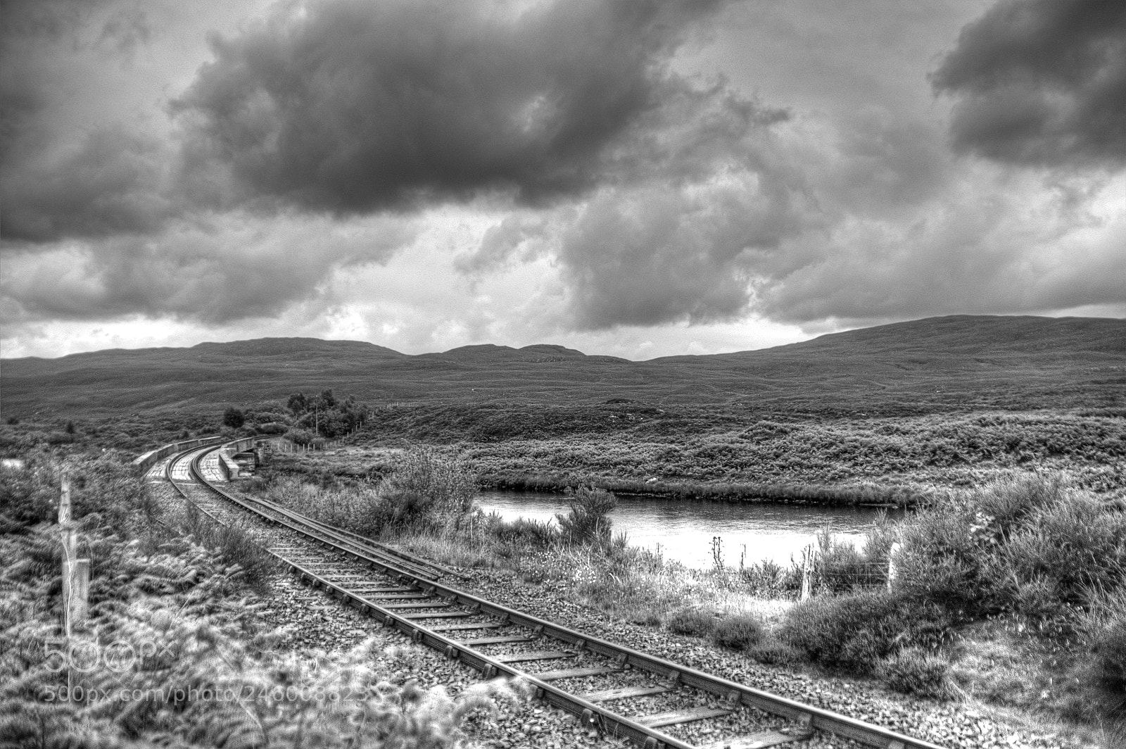 Nikon D5000 sample photo. Railway to nowhere photography