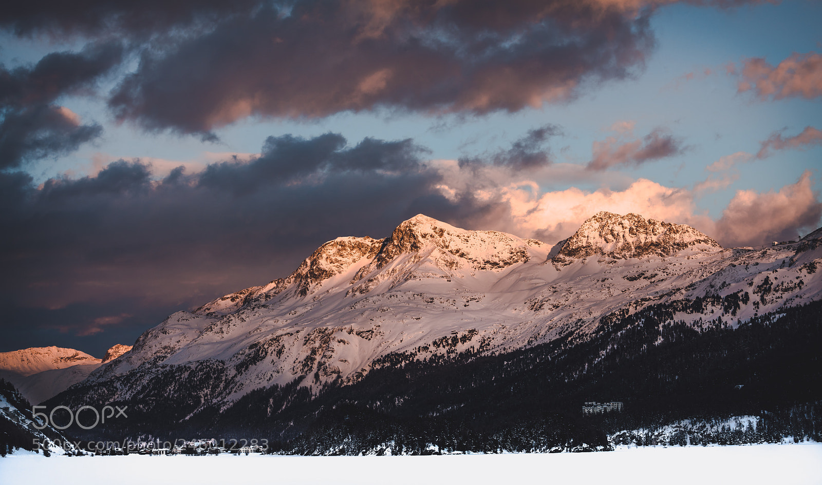 Sony a7R II sample photo. Sunset in maloja, switzerland photography