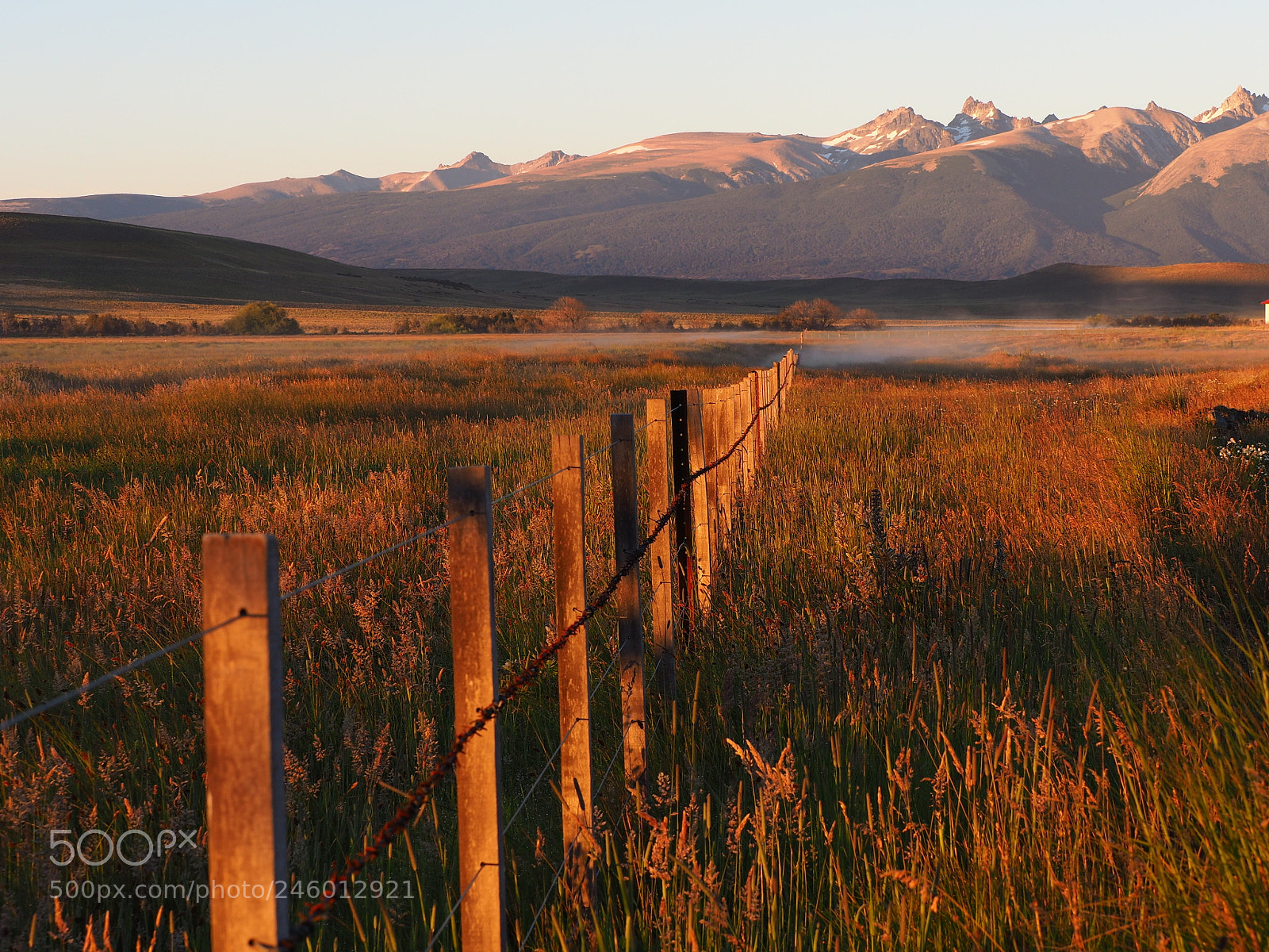 Olympus OM-D E-M5 II sample photo. A fence in patagonia photography
