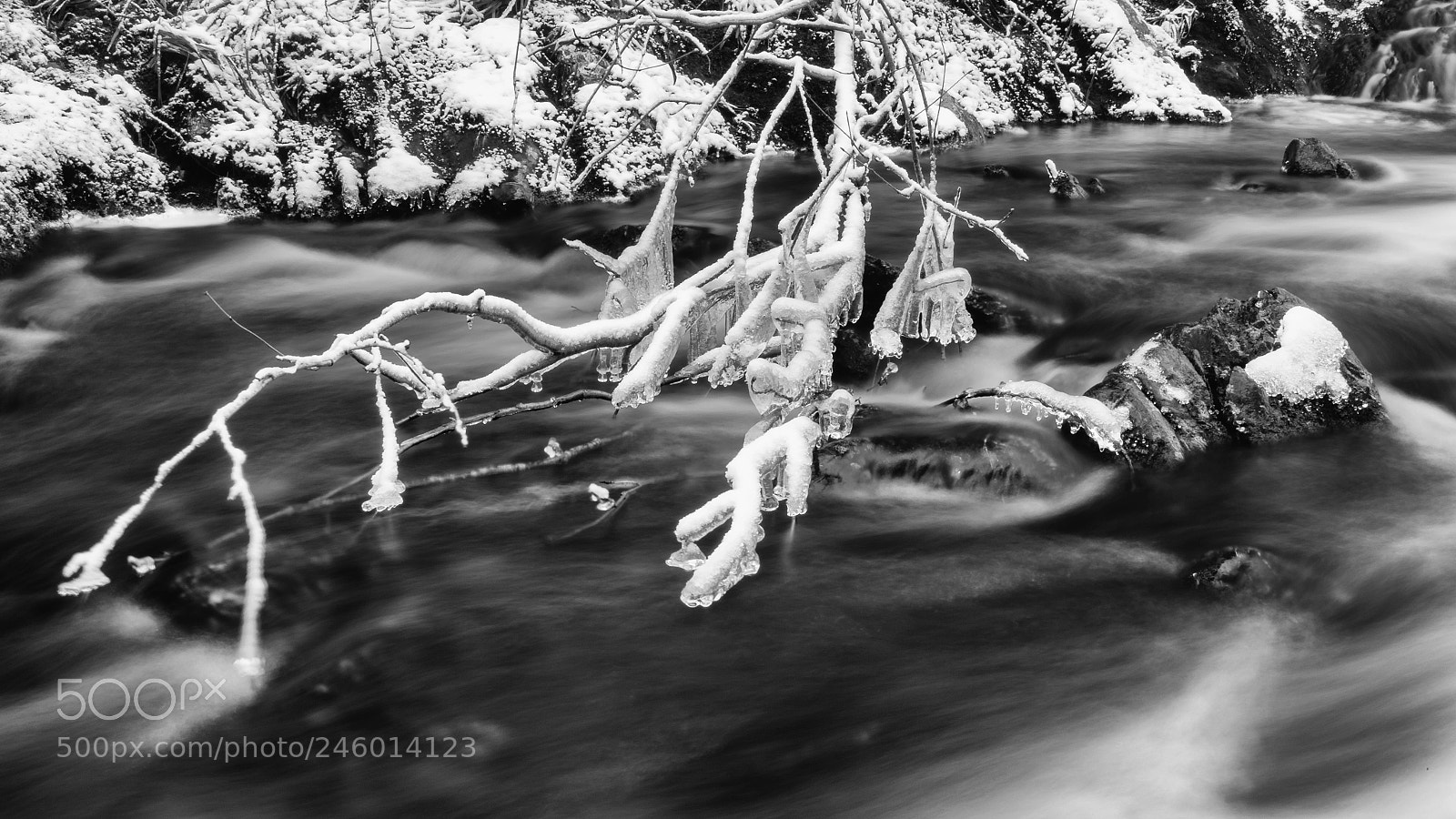Pentax K-5 sample photo. Ice, rock and water photography