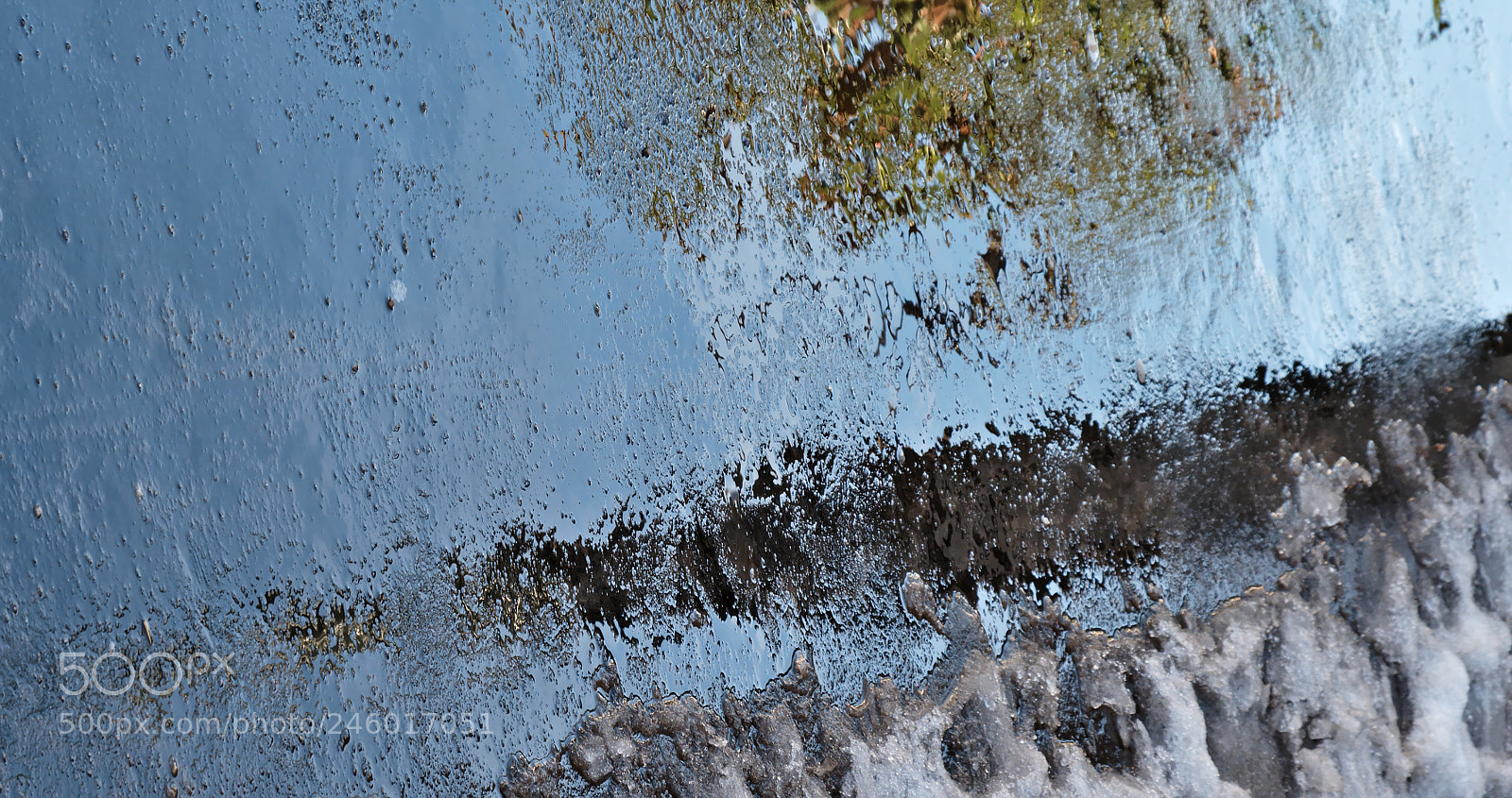 Fujifilm X-T2 sample photo. Abstract snowy sidewalk photography