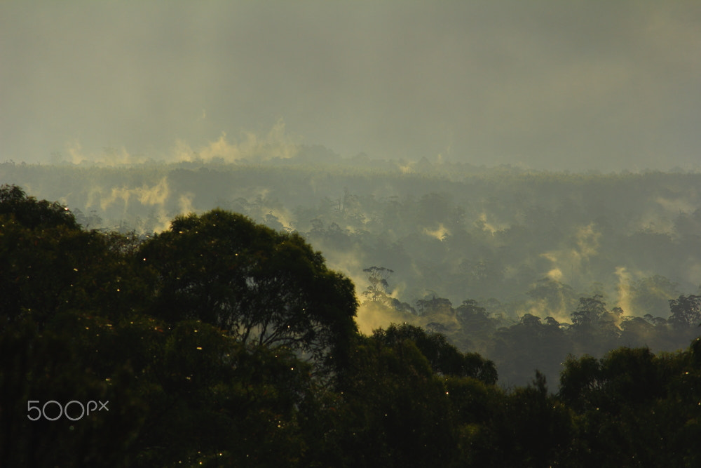 Canon EF-S 55-250mm F4-5.6 IS sample photo. Storm over meunna photography