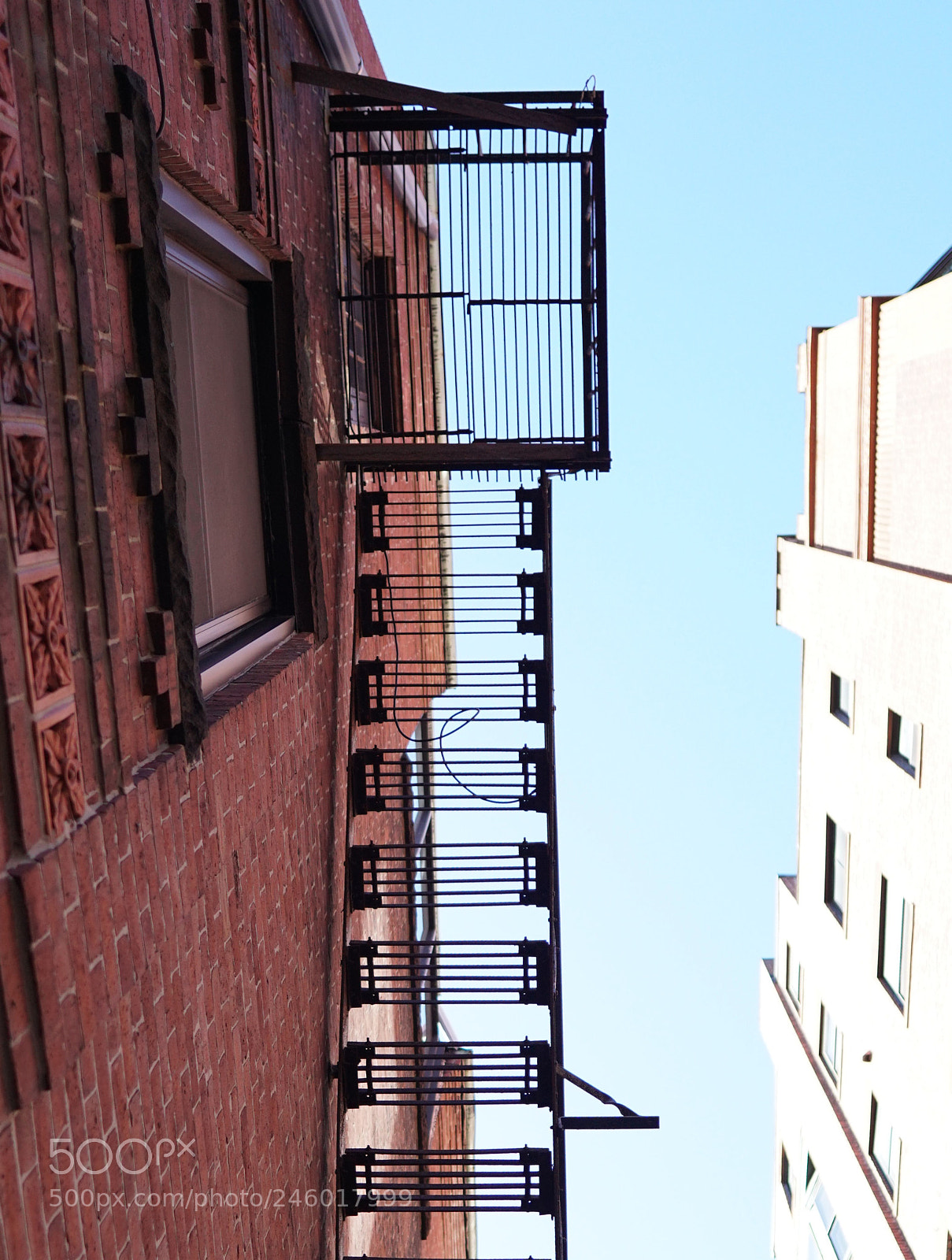 Sony a6500 sample photo. Fire escape photography