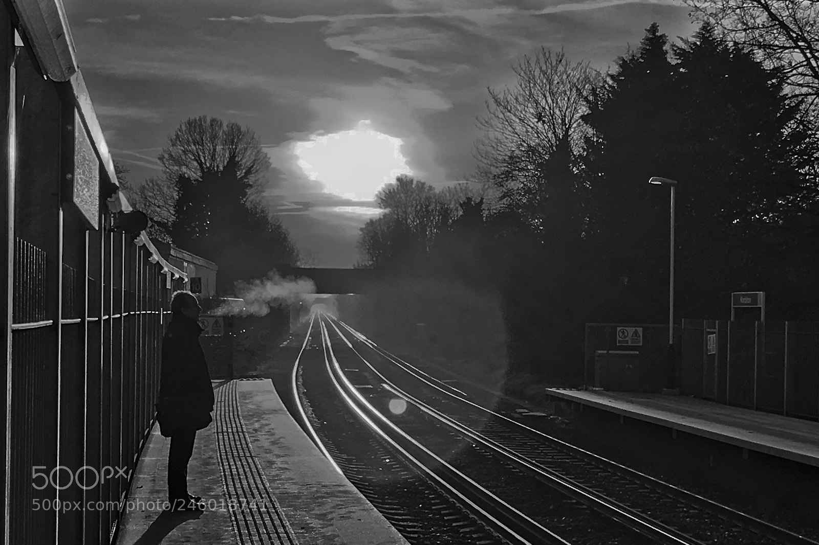 Apple iPhone 6s sample photo. Waiting for a train photography