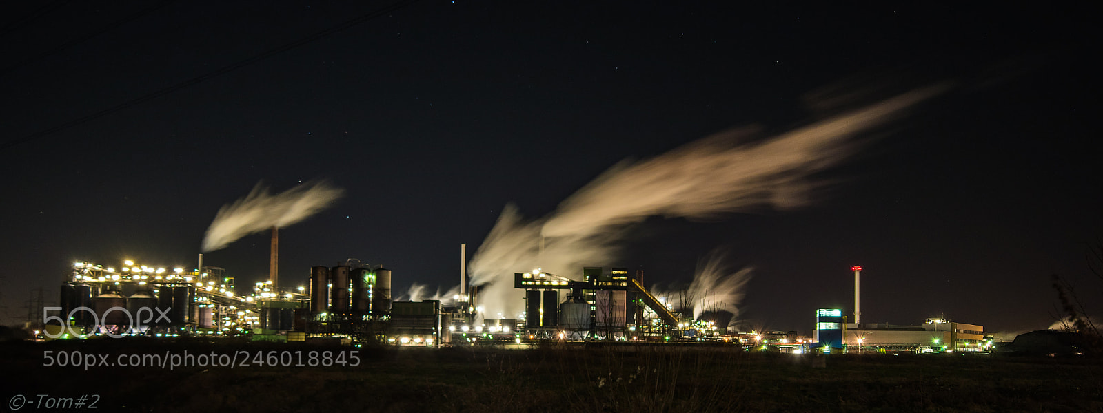 Nikon D5500 sample photo. Chemical plant by night photography