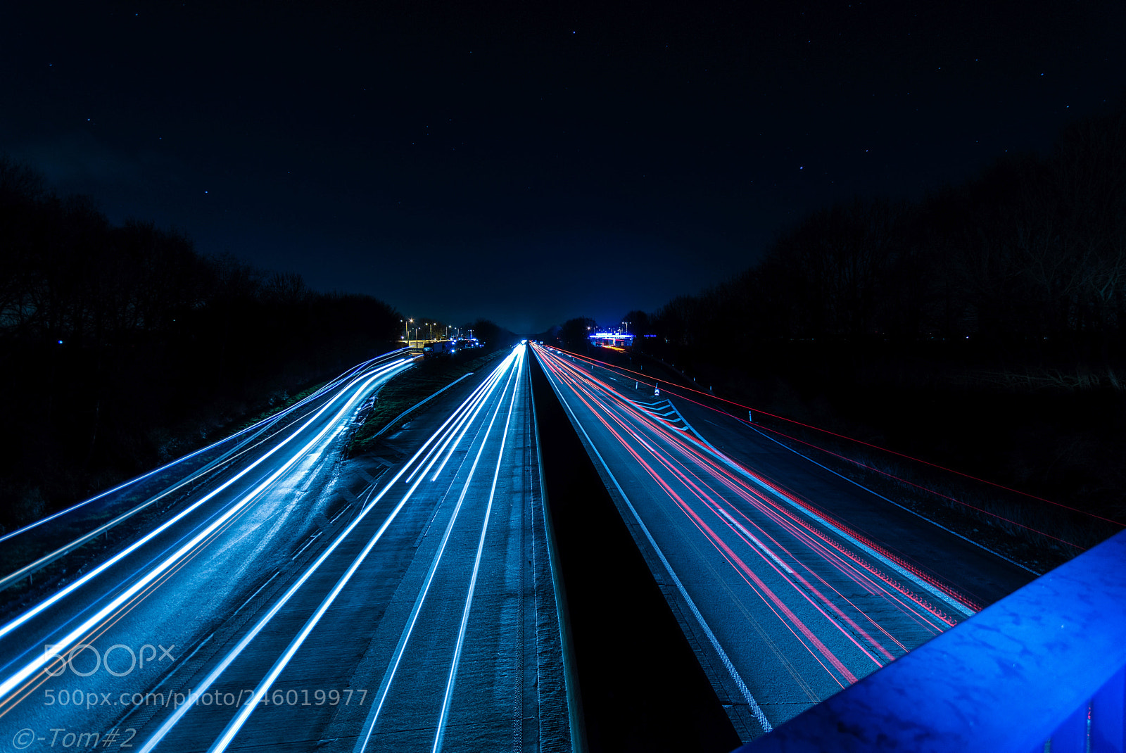 Nikon D5500 sample photo. Highway a61 by night photography