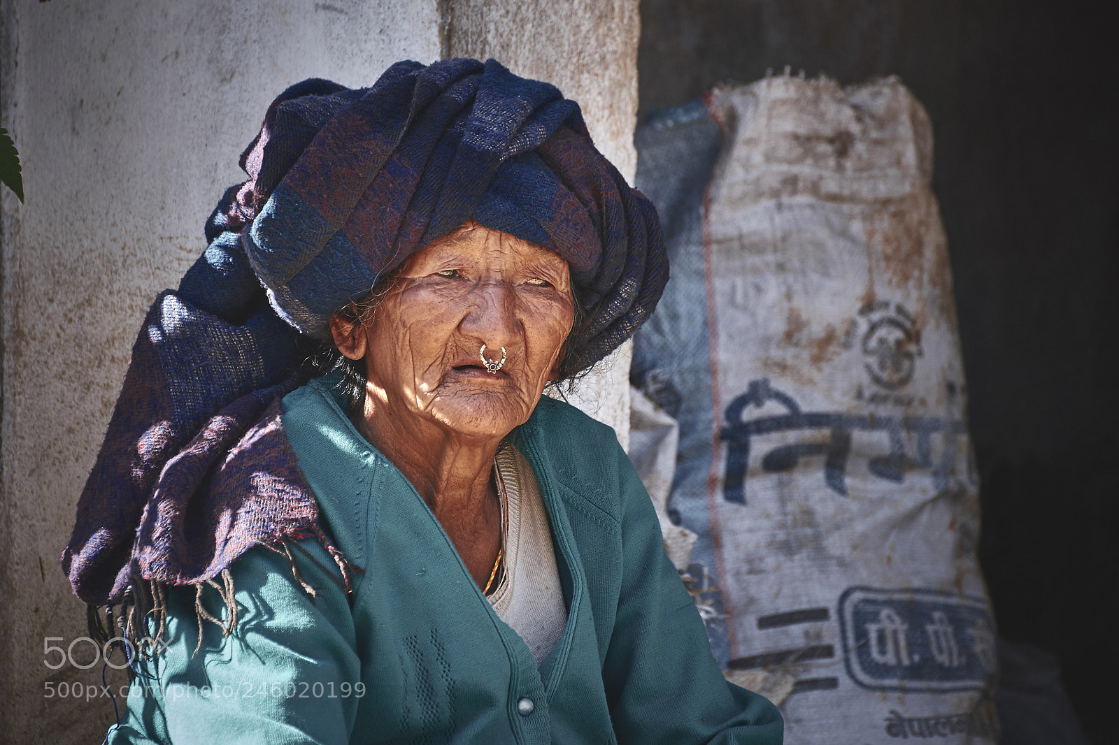 Sony a99 II sample photo. Nepalese aged woman photography