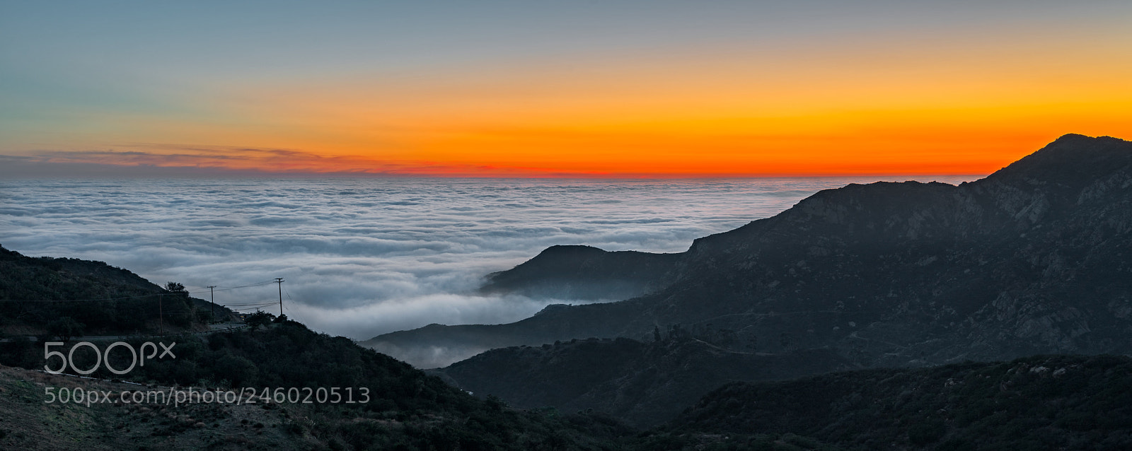Sony a7R II sample photo. Foggy sunset photography