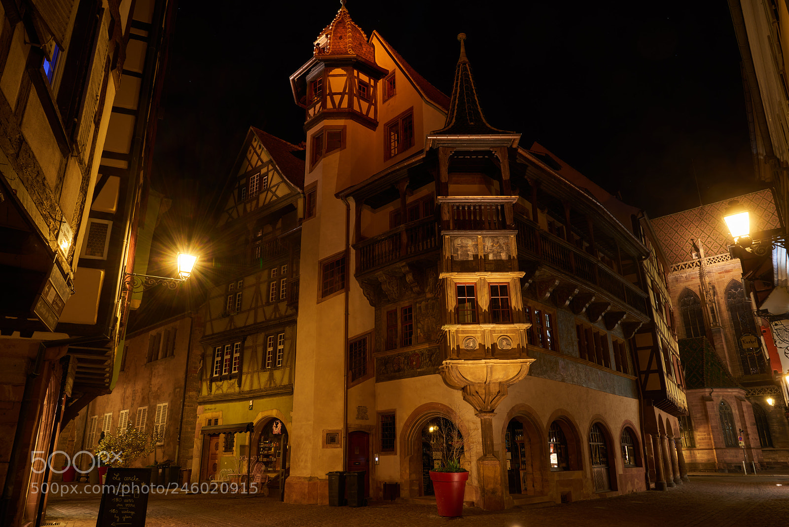 Nikon D800 sample photo. Colmar, maison pffeifer, nuit photography