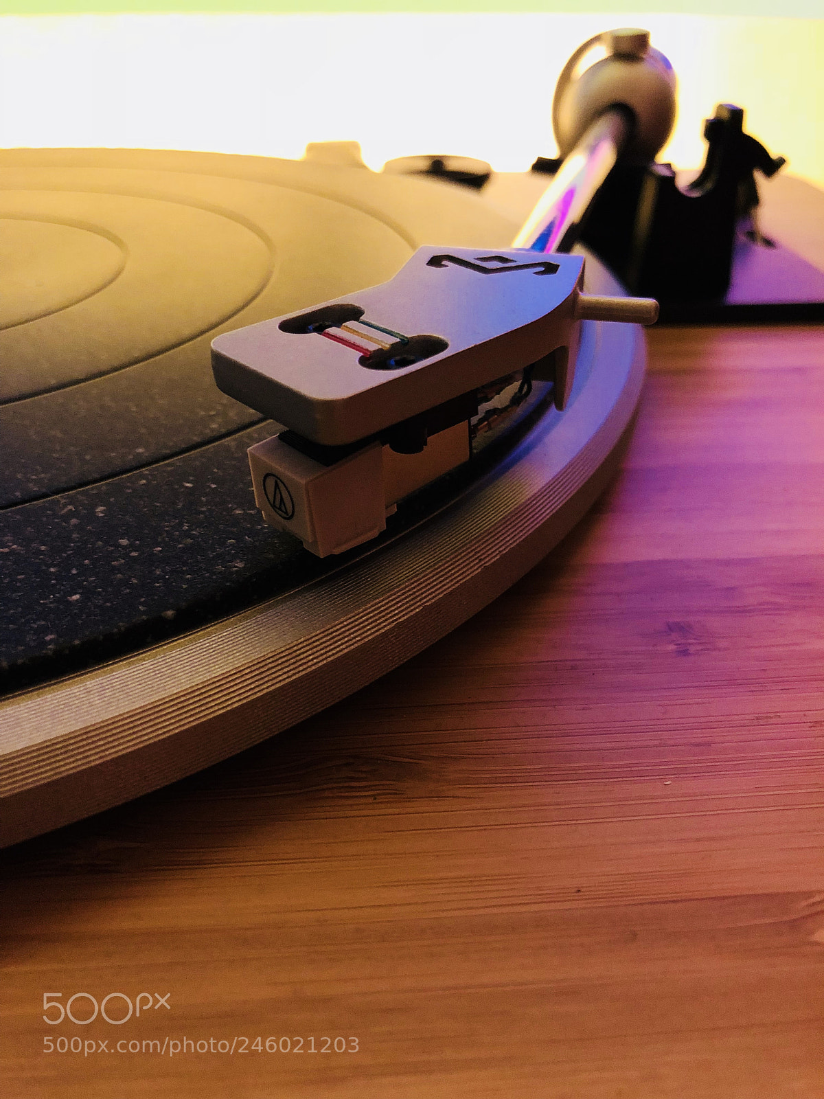 Apple iPhone X sample photo. Wooden turntable photography