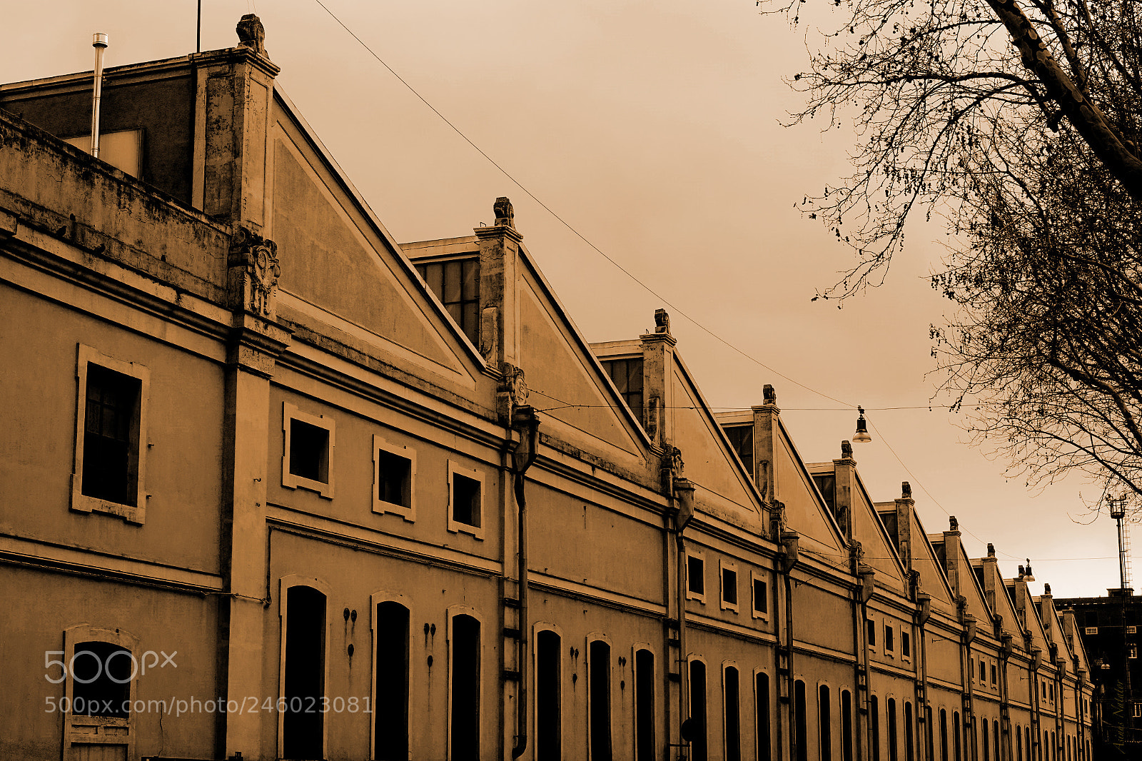 Sony Cyber-shot DSC-RX10 IV sample photo. Old factory photography