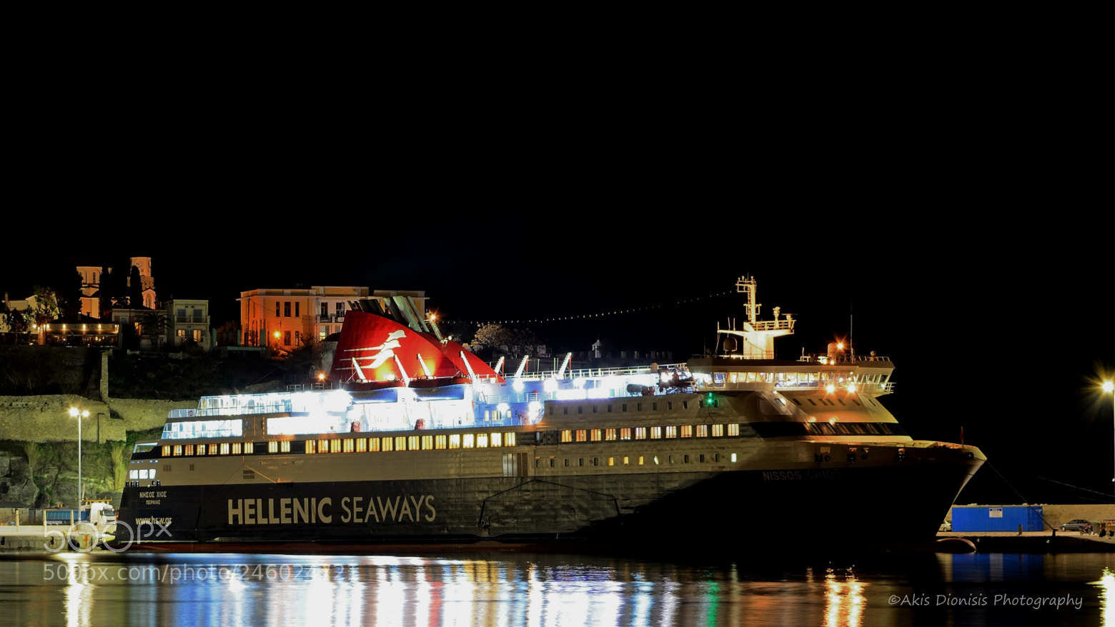Nikon D5200 sample photo. Ro-ro passenger ship nissos photography