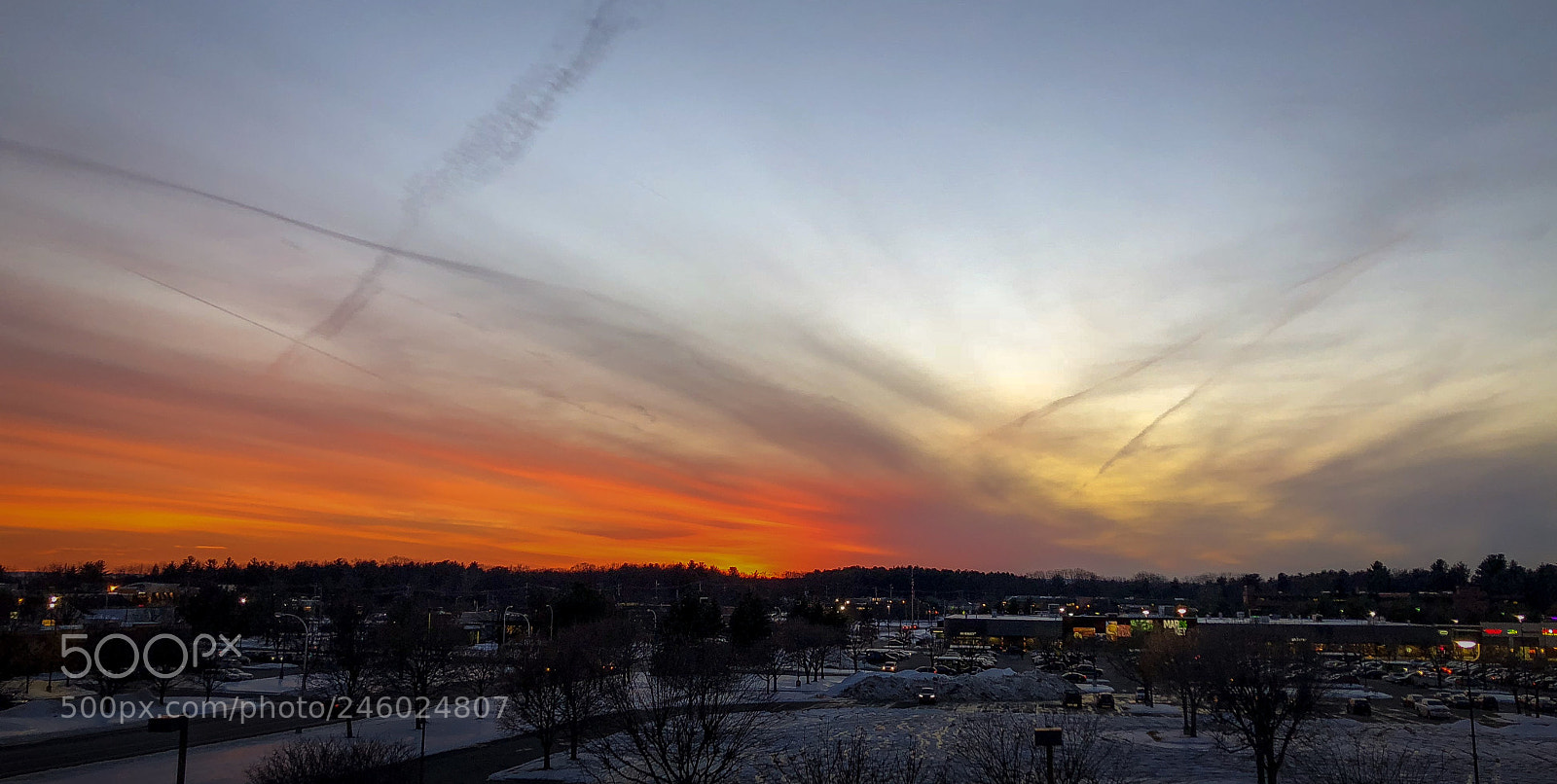 Apple iPhone 8 Plus sample photo. Clifton park sunset 2/13/18 photography